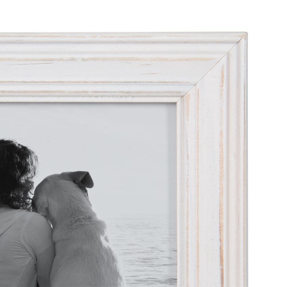 10pc Bordeaux Frame Box Set White/Black/Natural Wood - Kate & Laurel All Things Decor: Wall Display, Multi-Size, Modern Decor