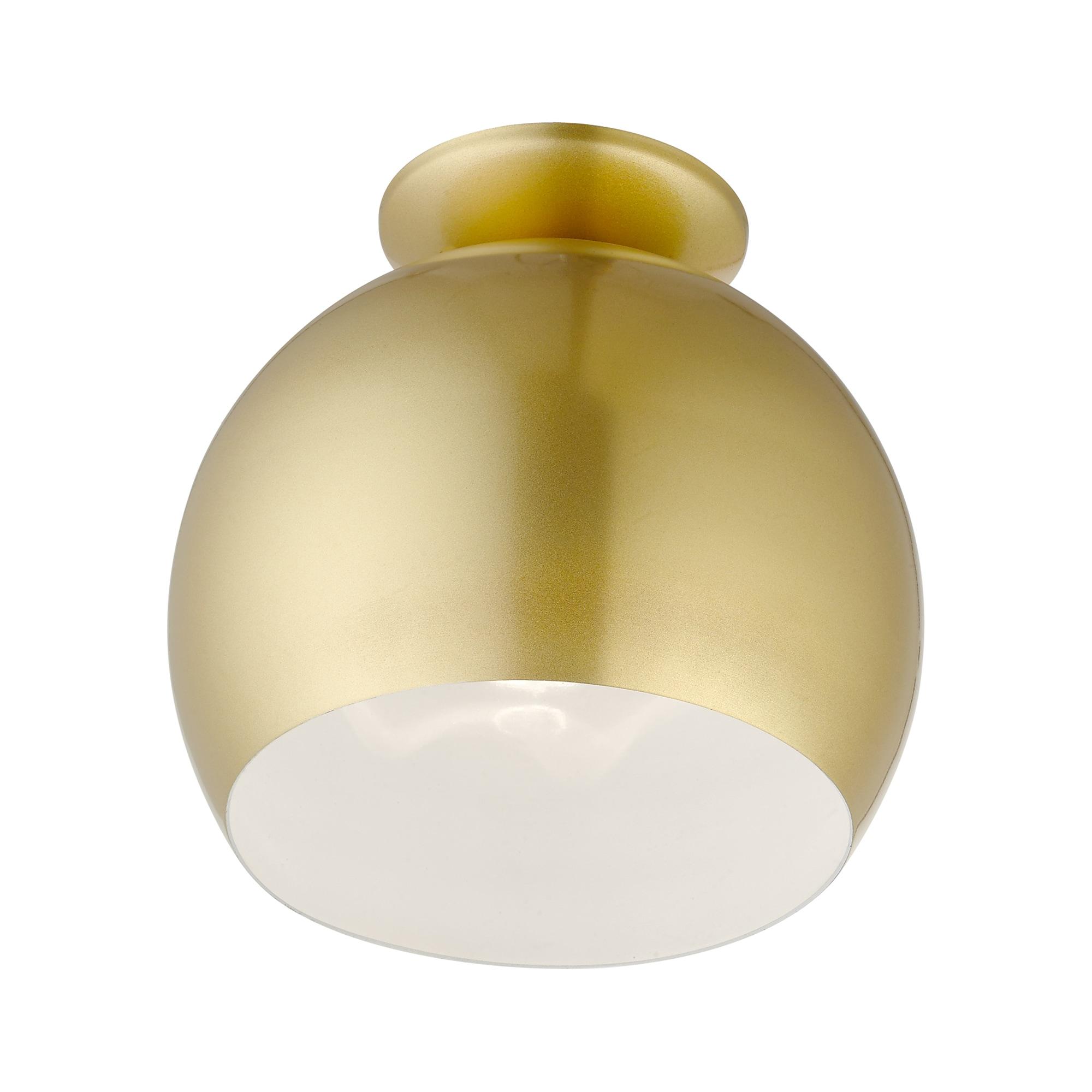 Livex Lighting Piedmont 1 - Light Semi-Flush Mount in  Soft Gold