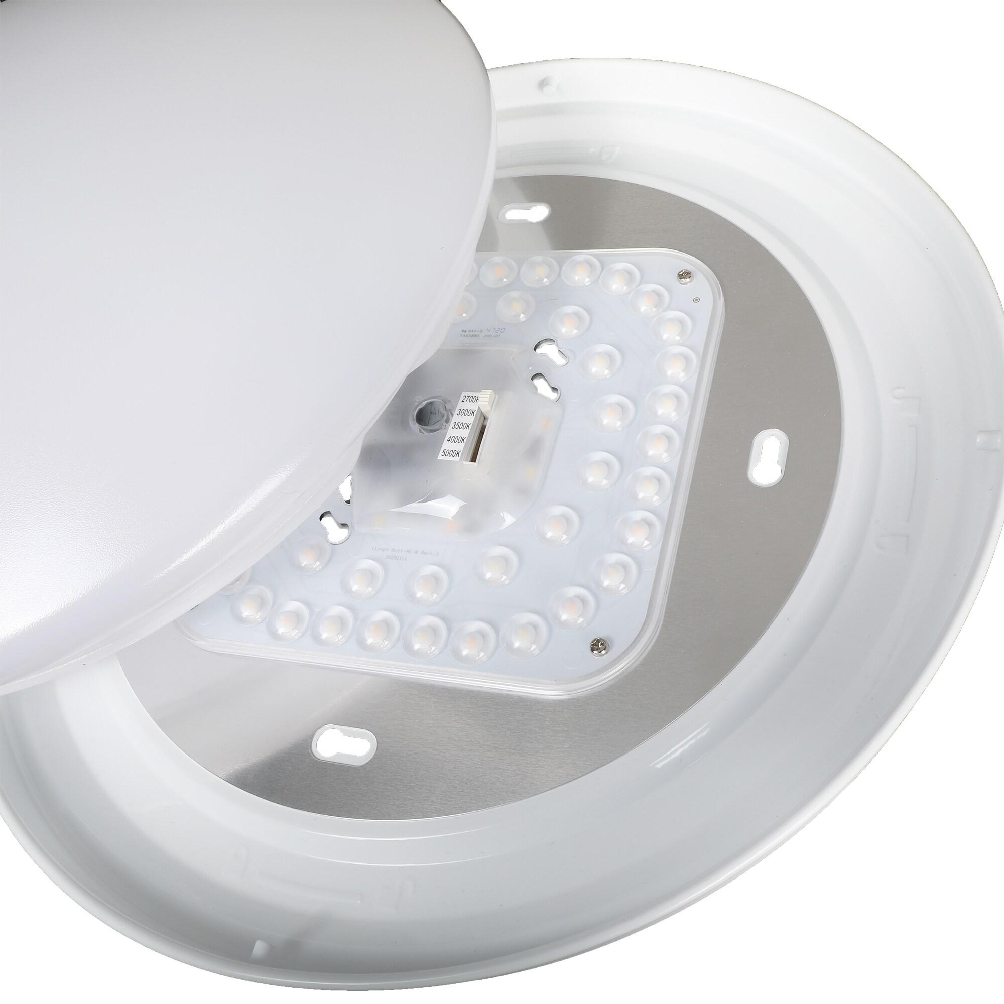 Designers Fountain DF LED Flushmount 1 -Light 14-in White Integrated LED Flush Mount Light