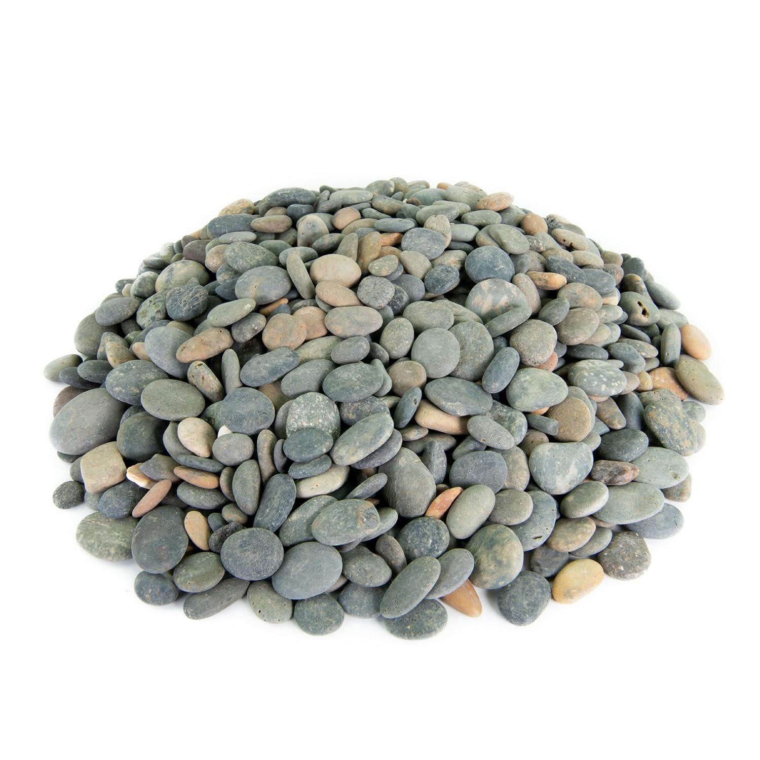 Mexican Beach Pebbles, Round River Rock  Landscape Garden Stones 40 pounds