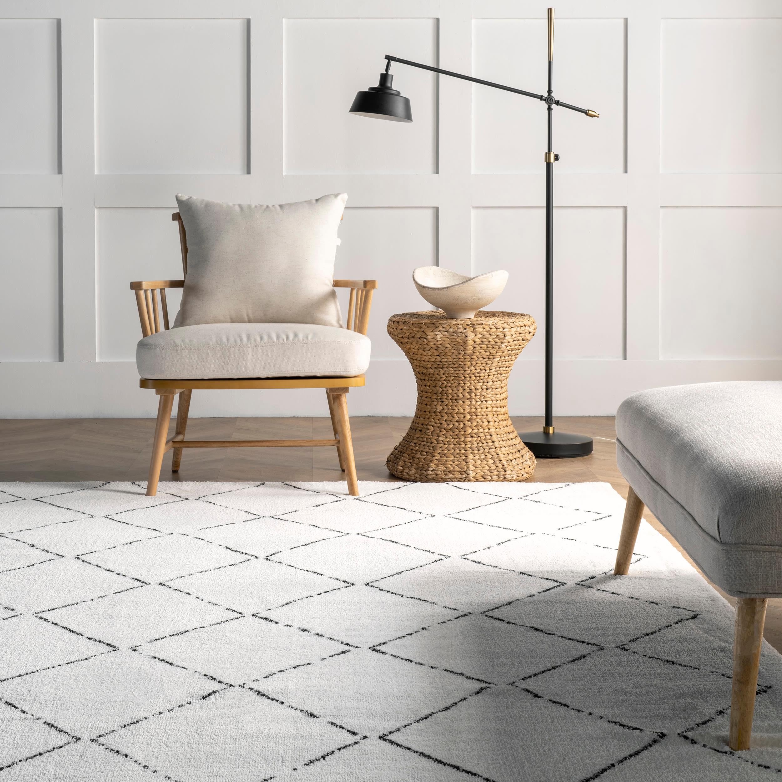 Nuloom Hand Tufted Corinth Shags Indoor Area Rug - Natural 3' 6" x 5' 6"