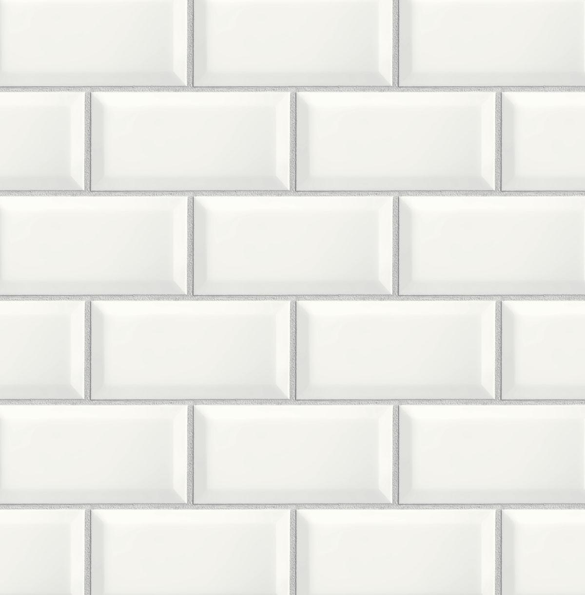 NextWall  Large Subway Tile Peel and Stick Wallpaper - 20.5 in. W x 18 ft. L