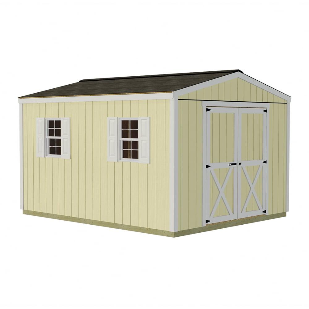 Elm 10 ft. W x 12 ft. D Solid Wood Storage Shed