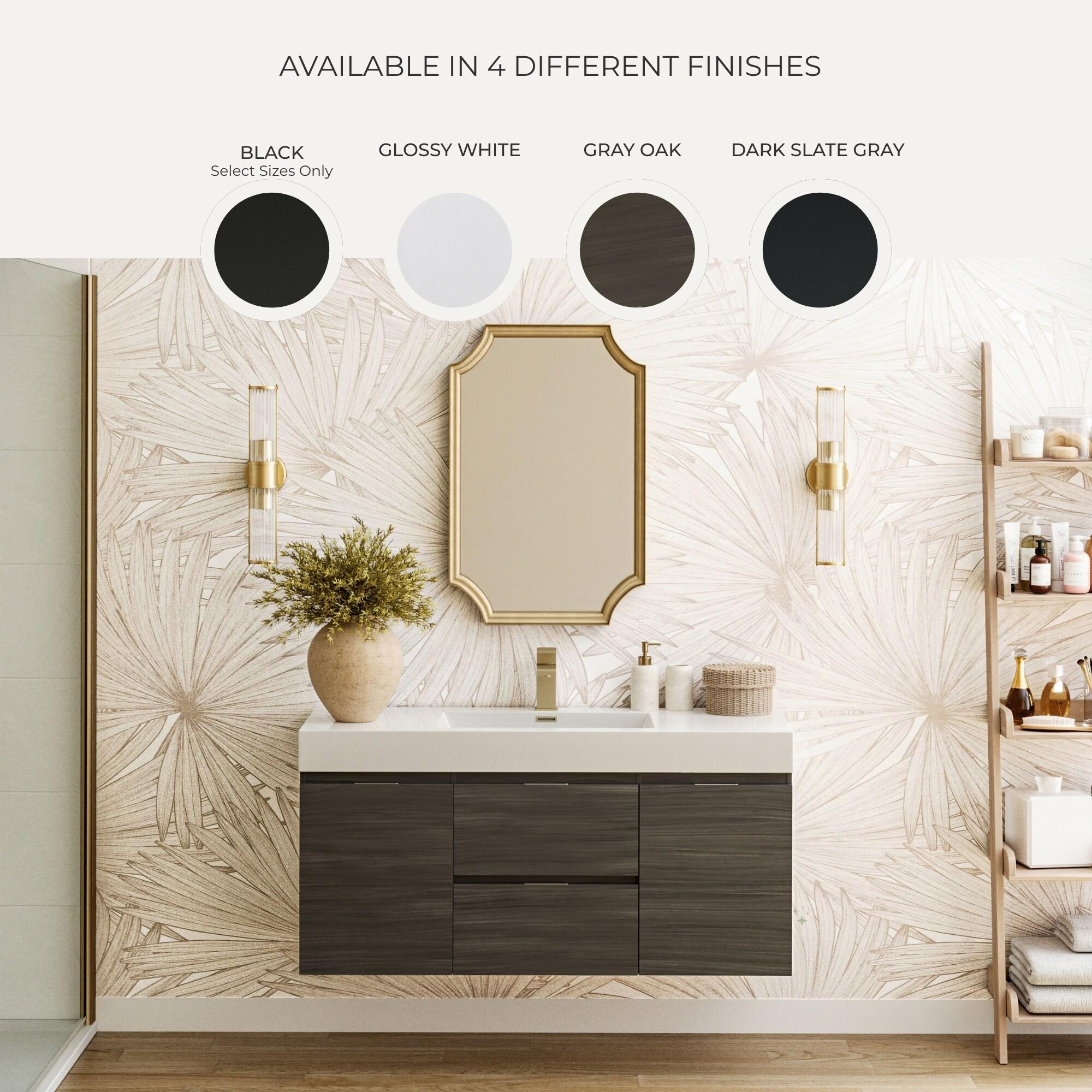 Valencia 24" Wall Mount Single Sink Bathroom Vanity Base Only (Top and Sink Not Included)