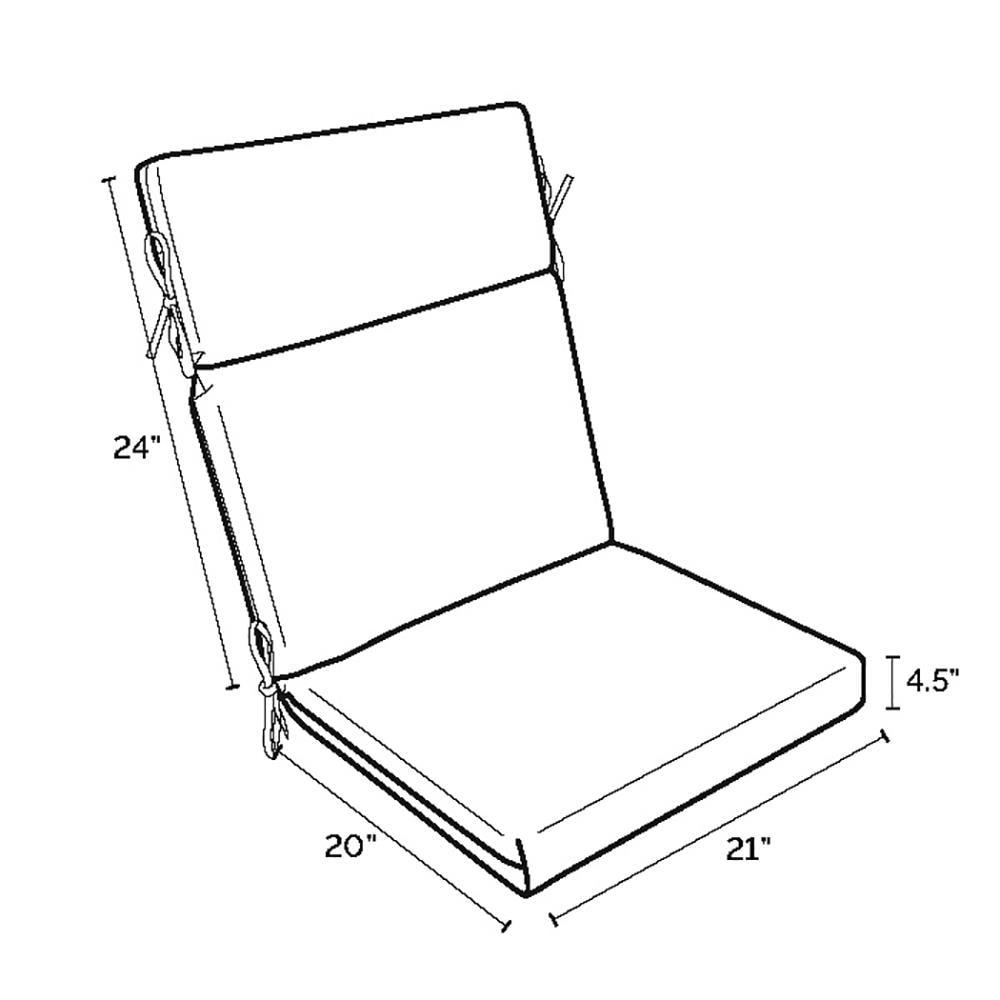 ARDEN Outdoor Seat/Back Cushion