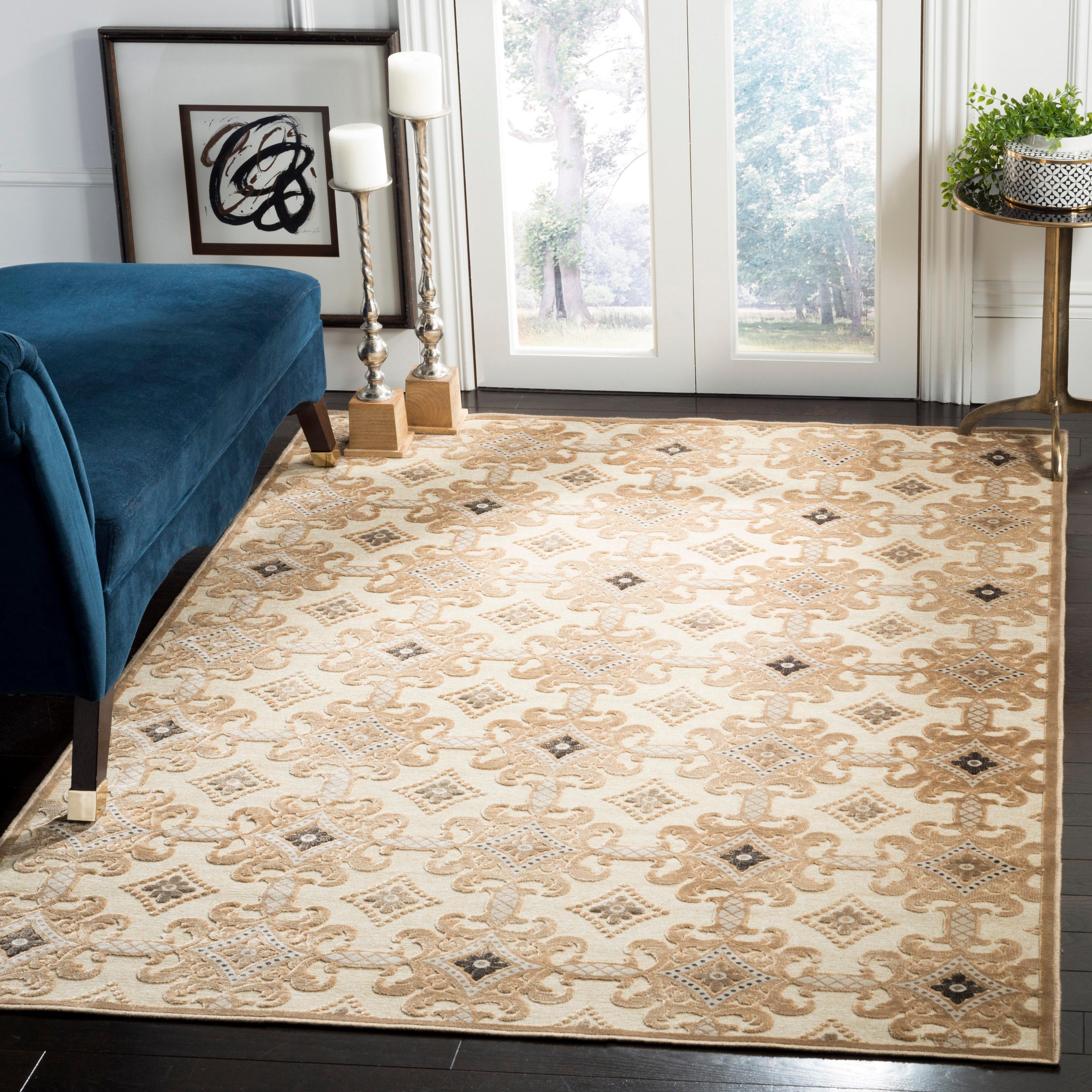 Handmade Reversible Brown Viscose Geometric Area Rug