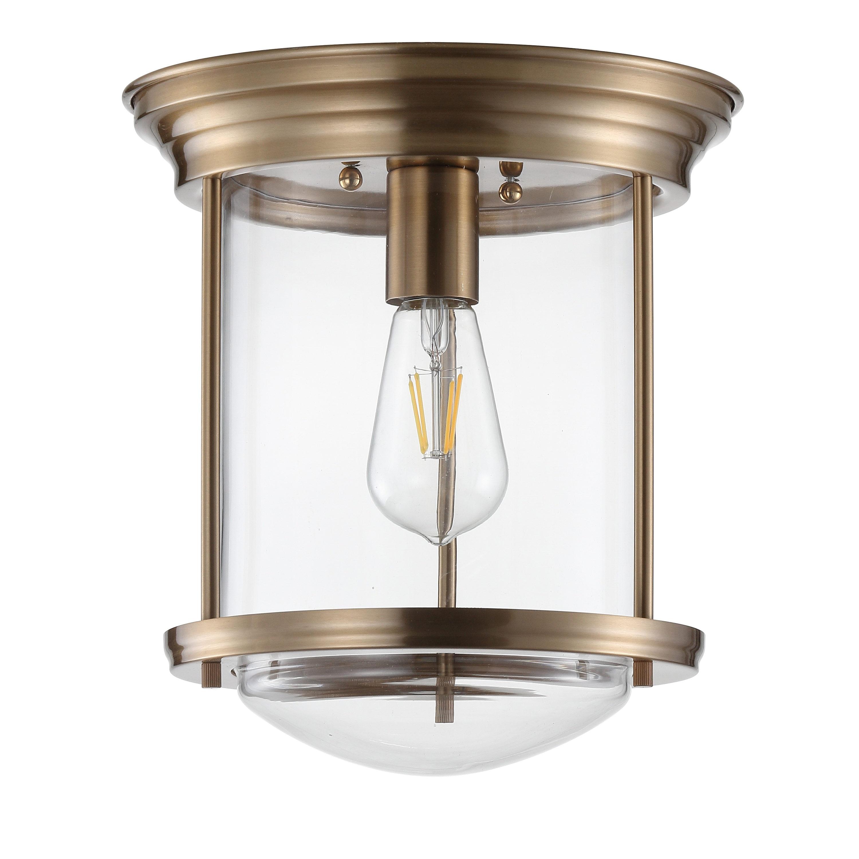 JONATHAN Y JYL7440C Savannah 10.25" Metal/Glass LED Flush Mount, Traditional,Transitional, Dimmable, 2700K Cozy Warm Light Kitchen,Hallway,Bathroom,Stairwell, Chrome