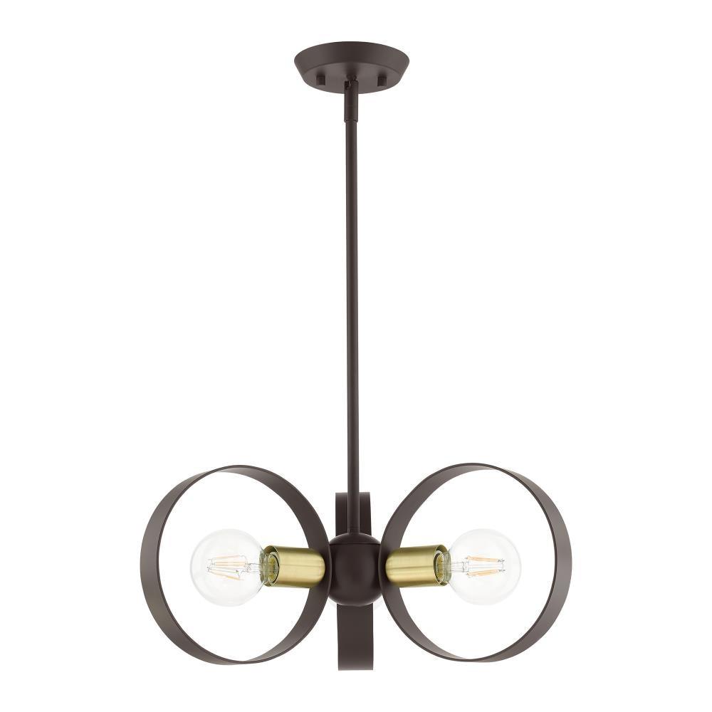 Livex Lighting Modesto 3 - Light Chandelier in  Bronze