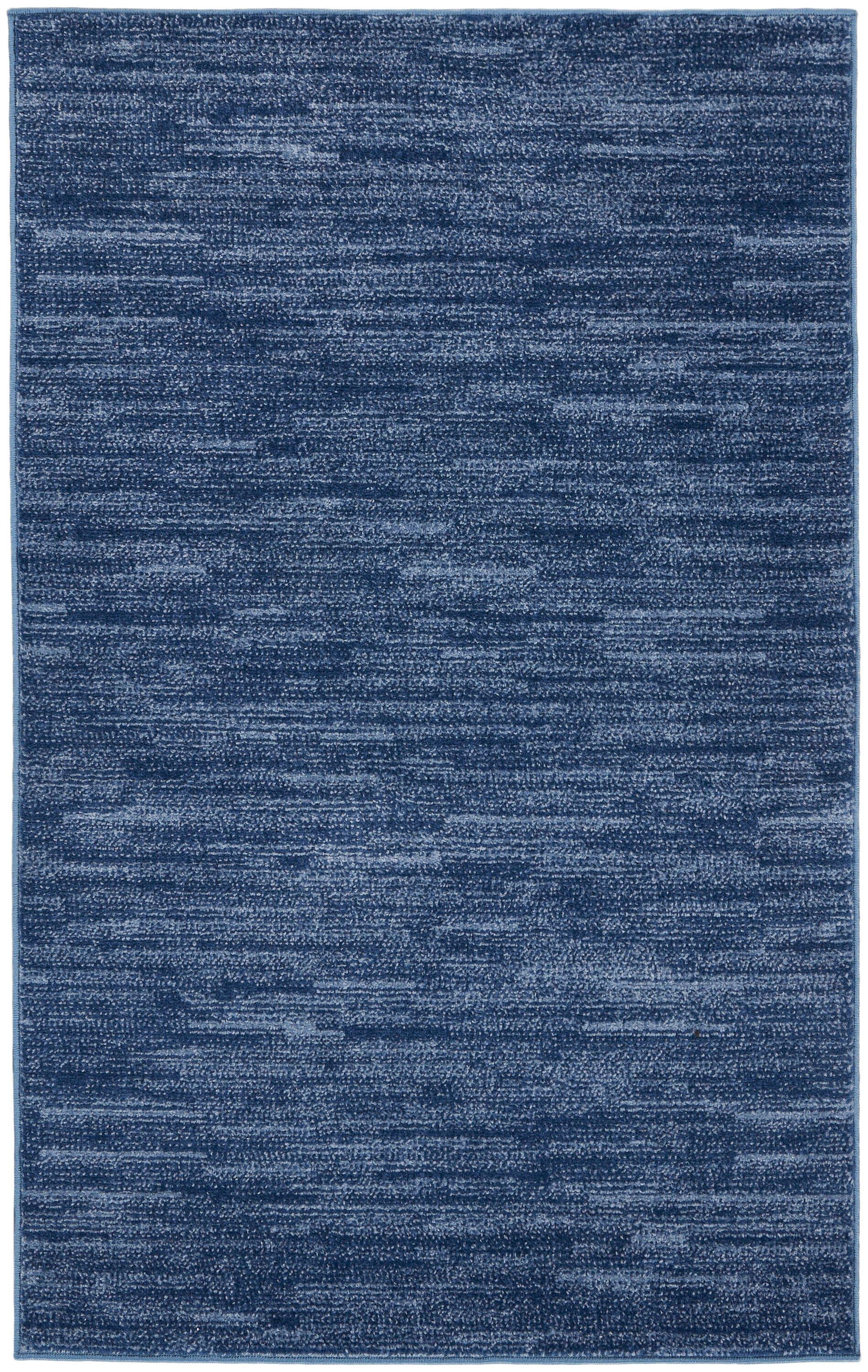 Nourison Nourison Essentials NRE01 Indoor/outdoor Area Rug - Navy Blue 3' x 5'
