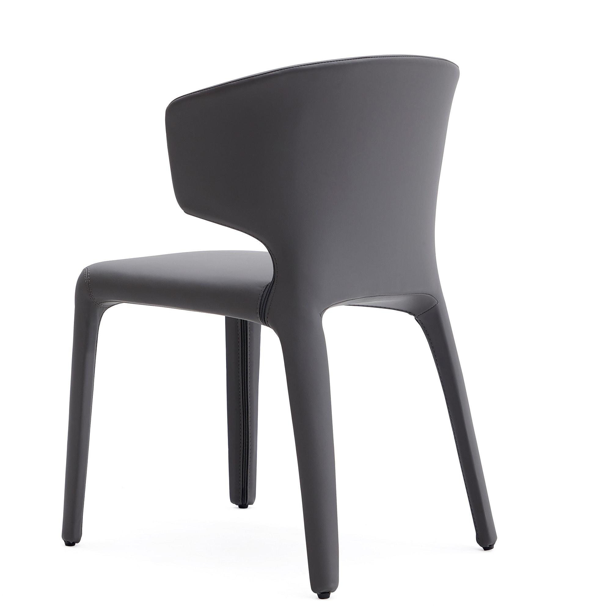Faux Leather Upholstered Side Chair