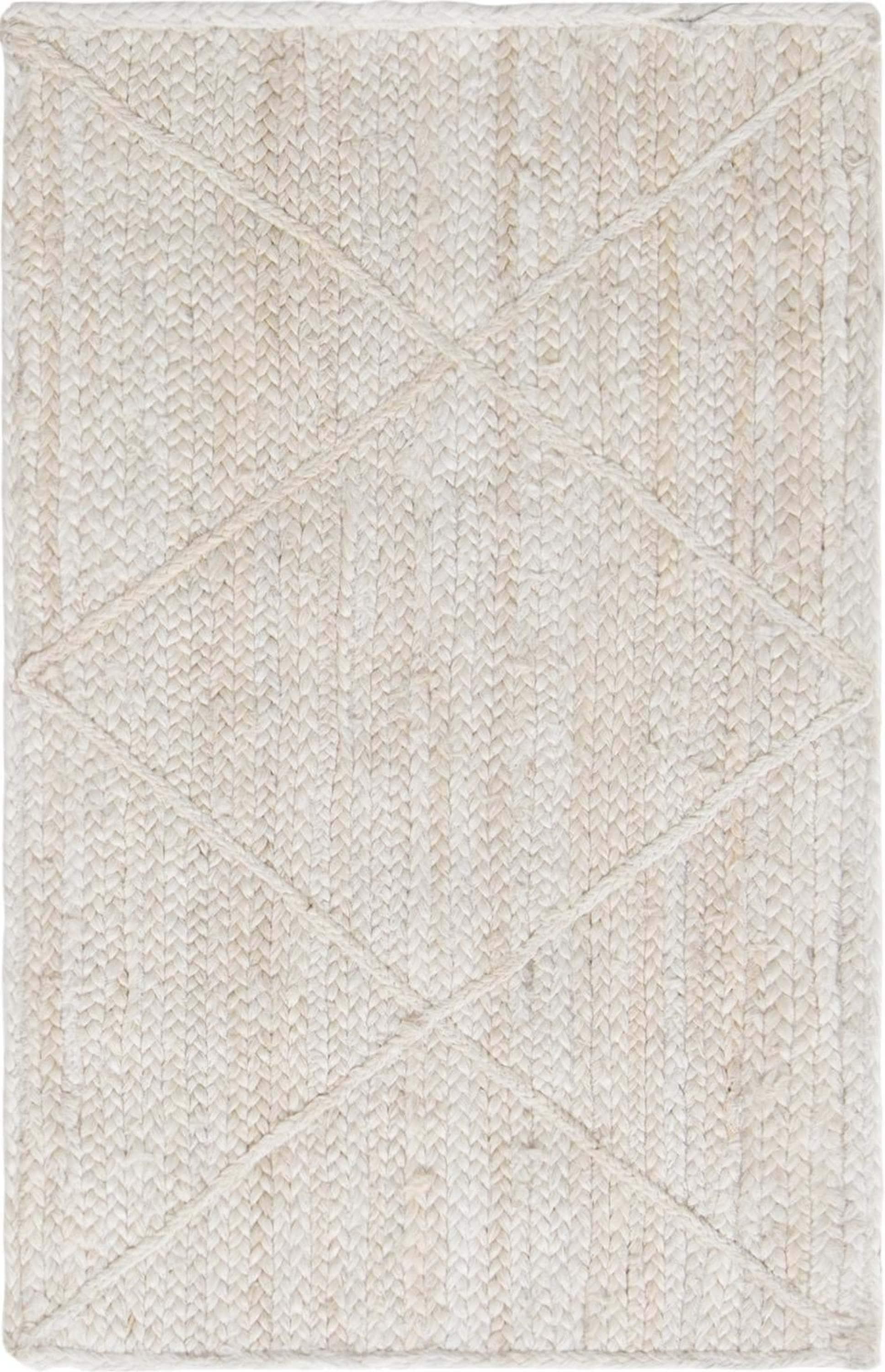 Unique Loom 2' 0 x 3' 1 Braided Jute Ivory Area Rug