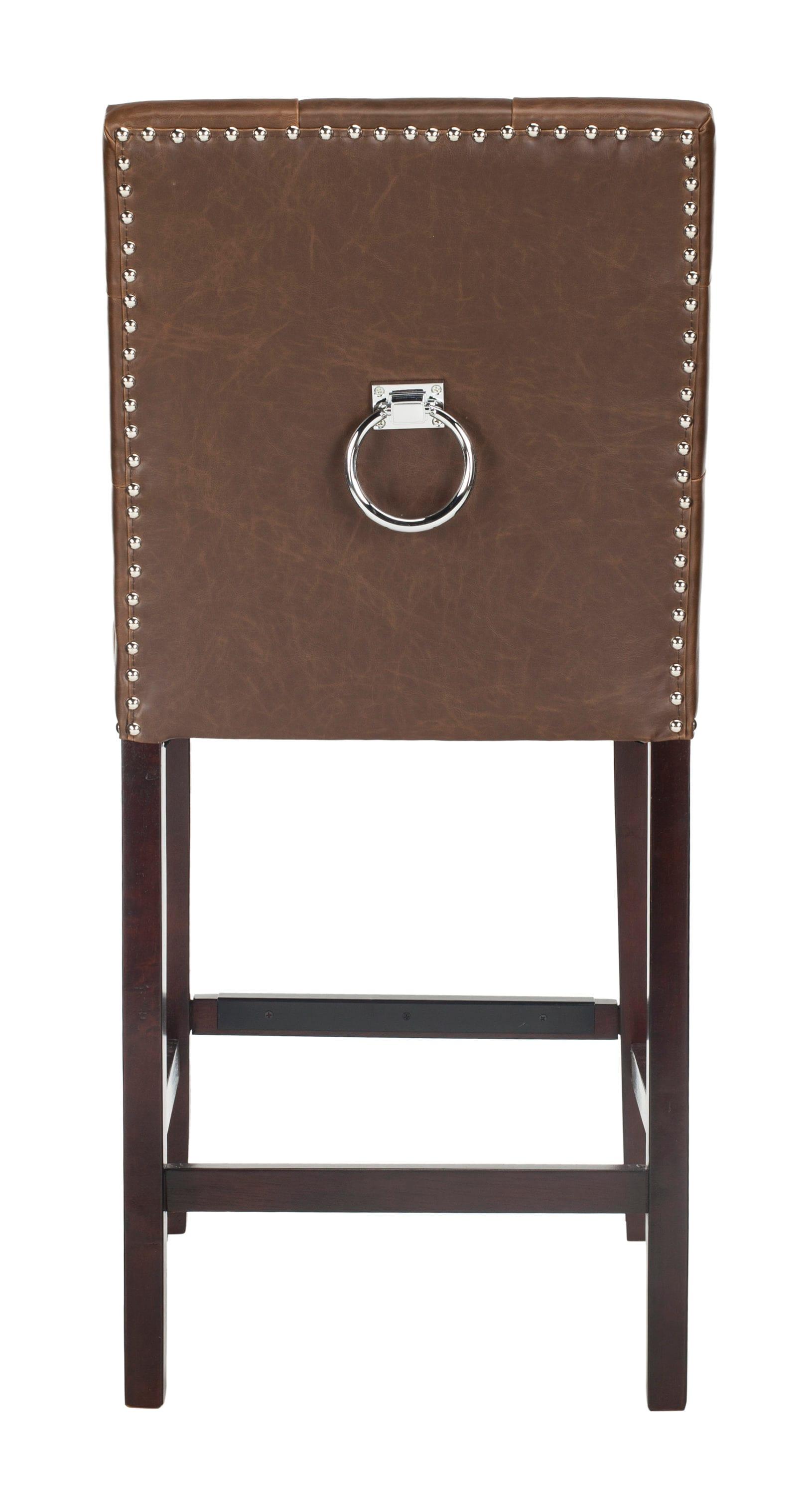 Nikita Counter Stool (Set Of 2) - Brown/Espresso - Safavieh