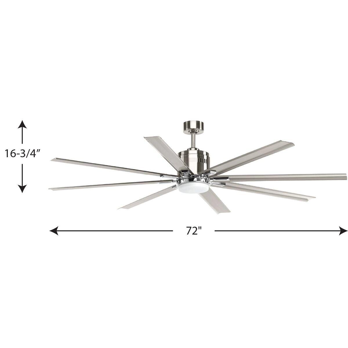 Vast Collection 72" 18W LED Eight Blade Fan