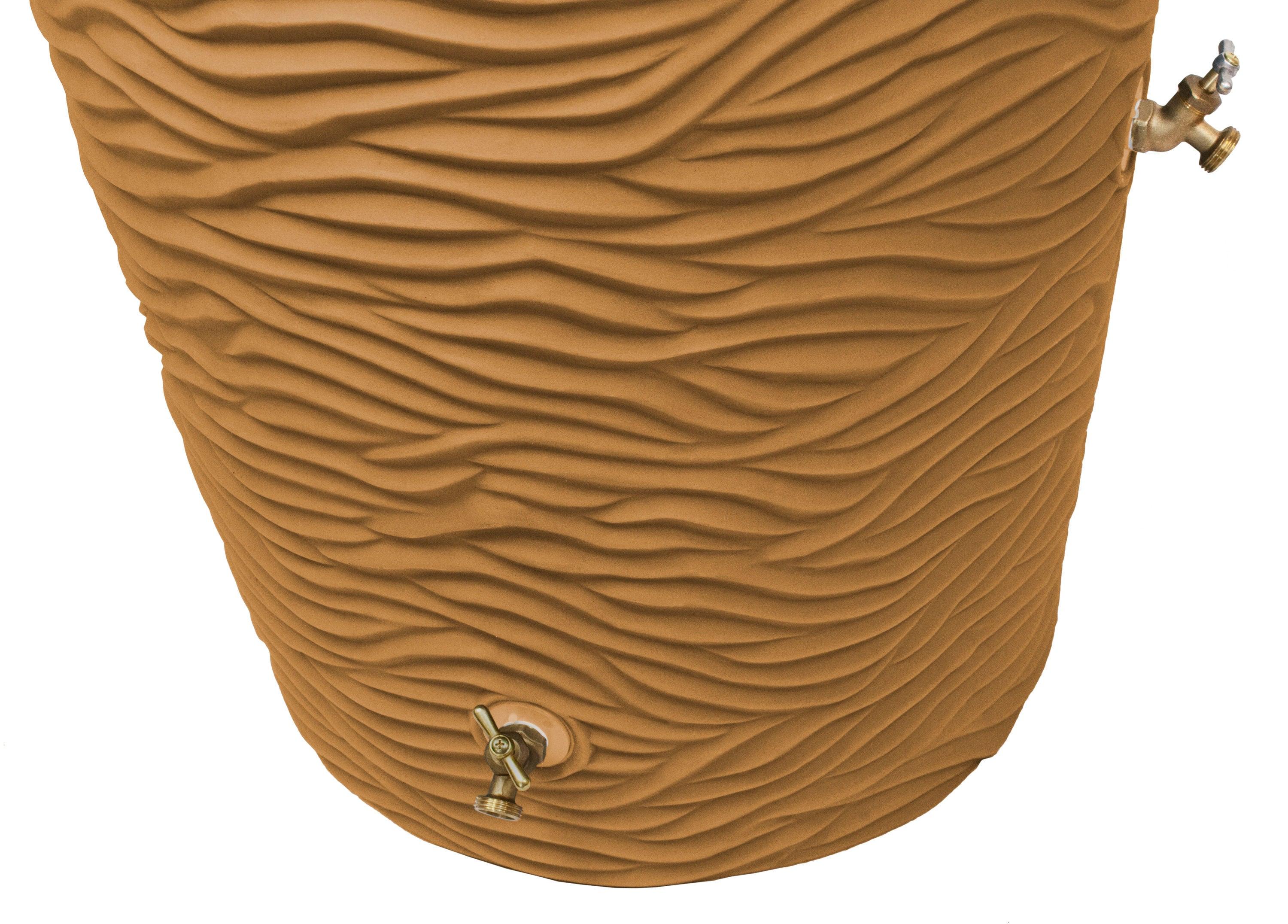 Loon Peak® Loon Peak® 65 Gallons Plastic Drainable Planter Rain Barrel