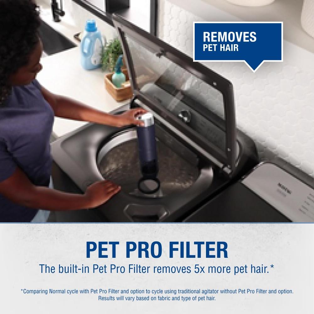 Maytag MVW6500MBK 4.7 Cu. Ft. Volcano Black Pet-Pro Top-Load HE Electric Washer