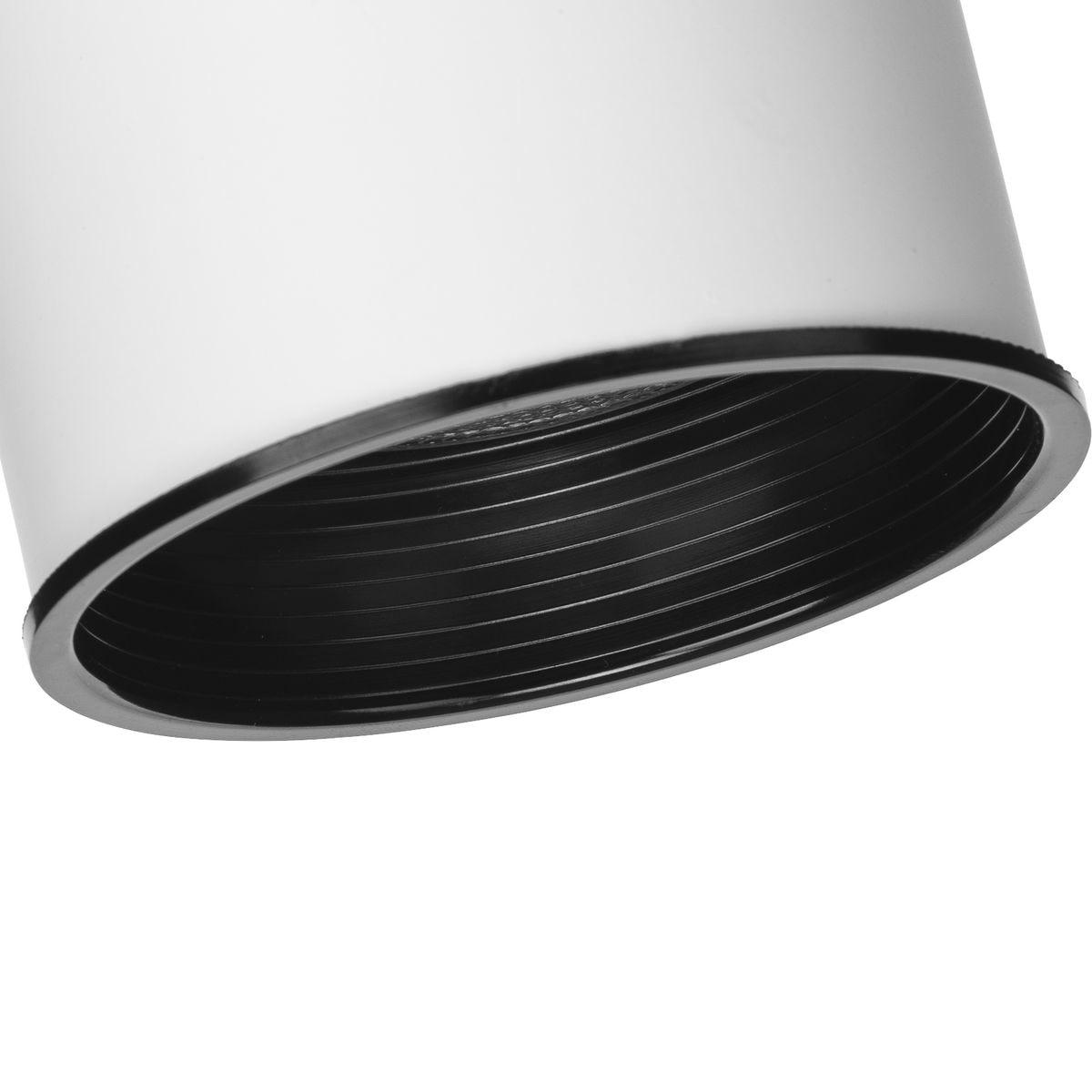 Progress Lighting, Directionals, 1-Light, Ceiling Light, Brushed Nickel, Round Back, White Shade