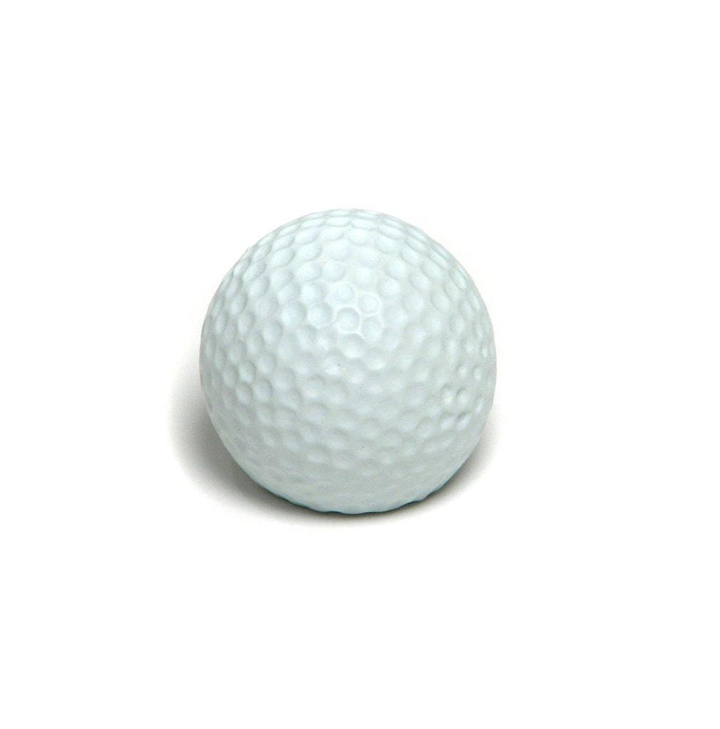 Melbourne White Brushed Golf Ball Shaped Cabinet Knob