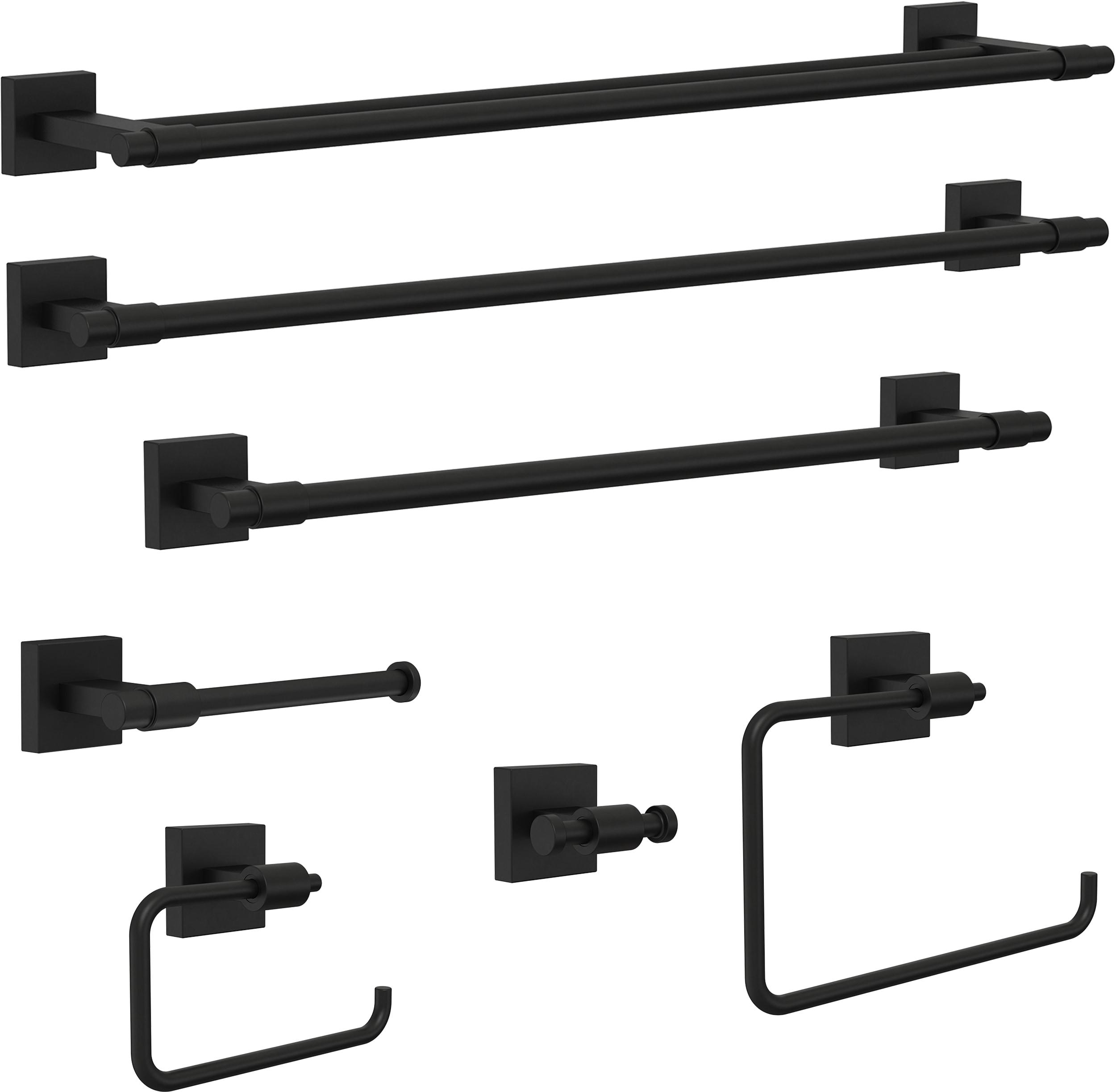 Franklin Brass MAX46-FB Maxted Towel Ring, 7.87 x 2.15 x 6.04 Inches, Matte Black