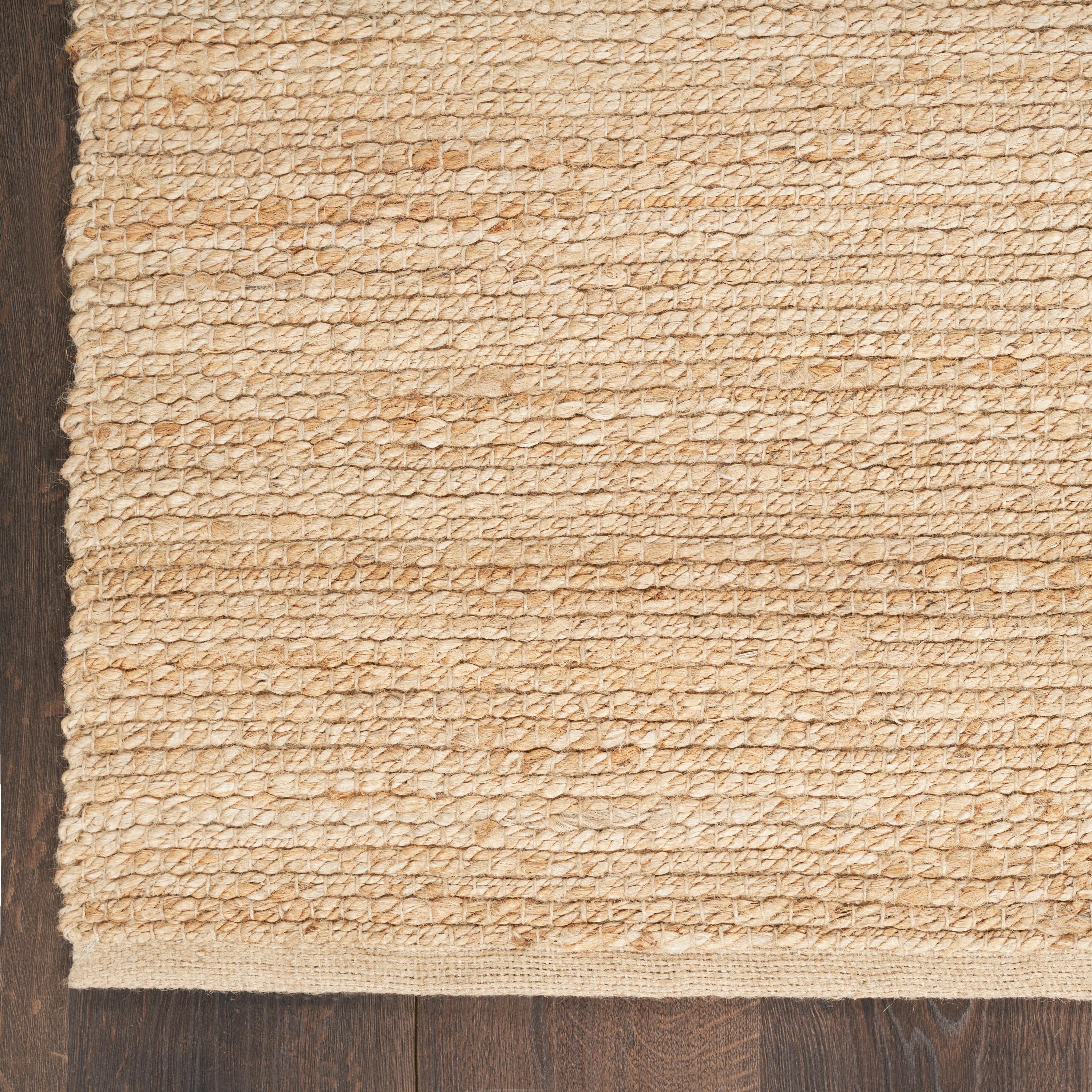 Nourison Hand Woven Natural Jute Rug Bleached 2'3" x 8'