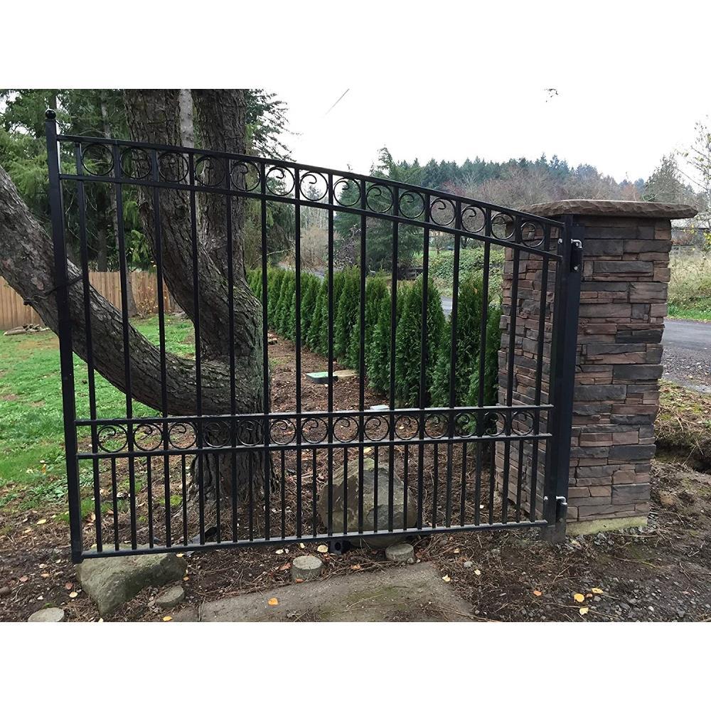 Steel Dual Swing Driveway Gate - PARIS Style