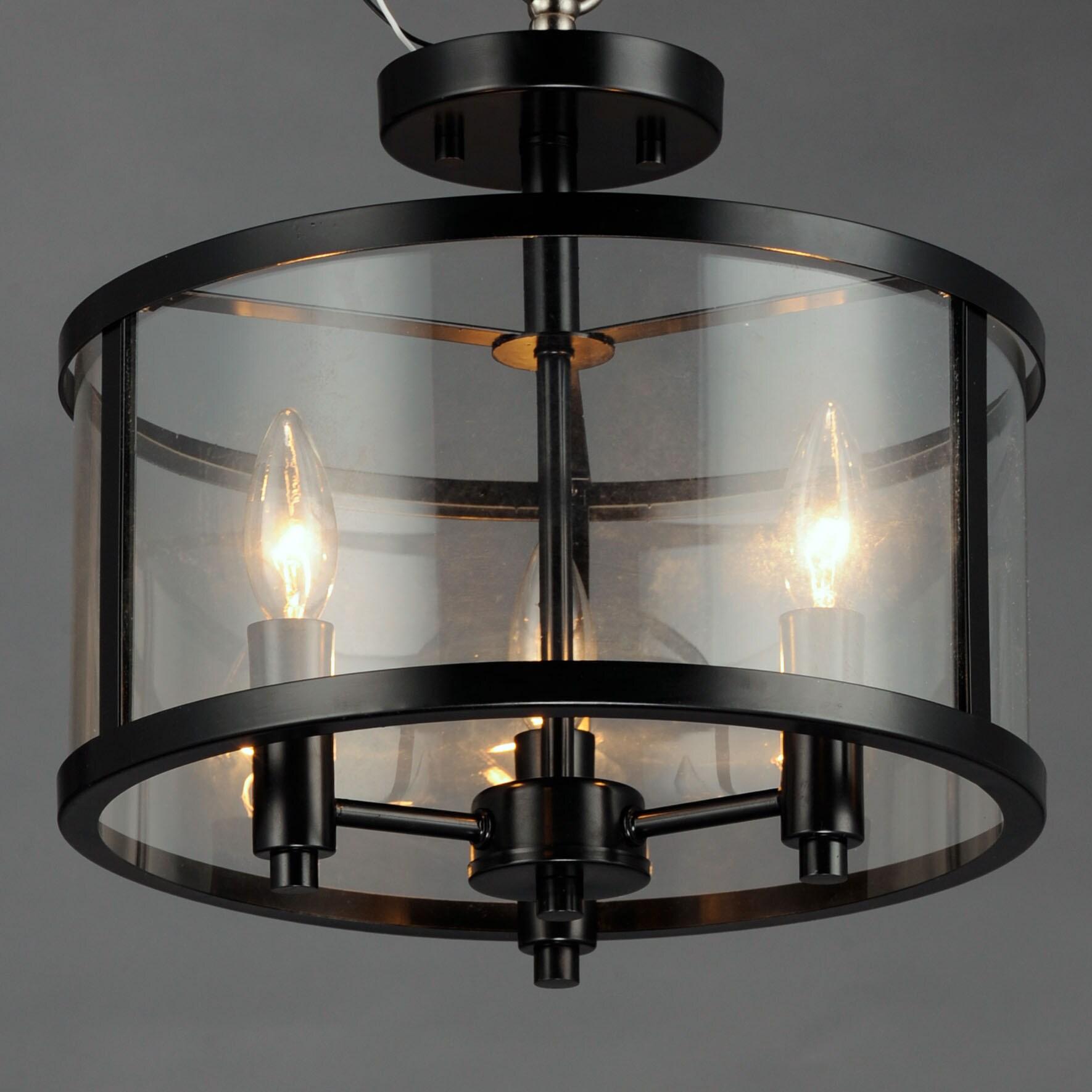 Maxim Lighting - Three Light Semi Flush Mount - Sentinel - Three Light
