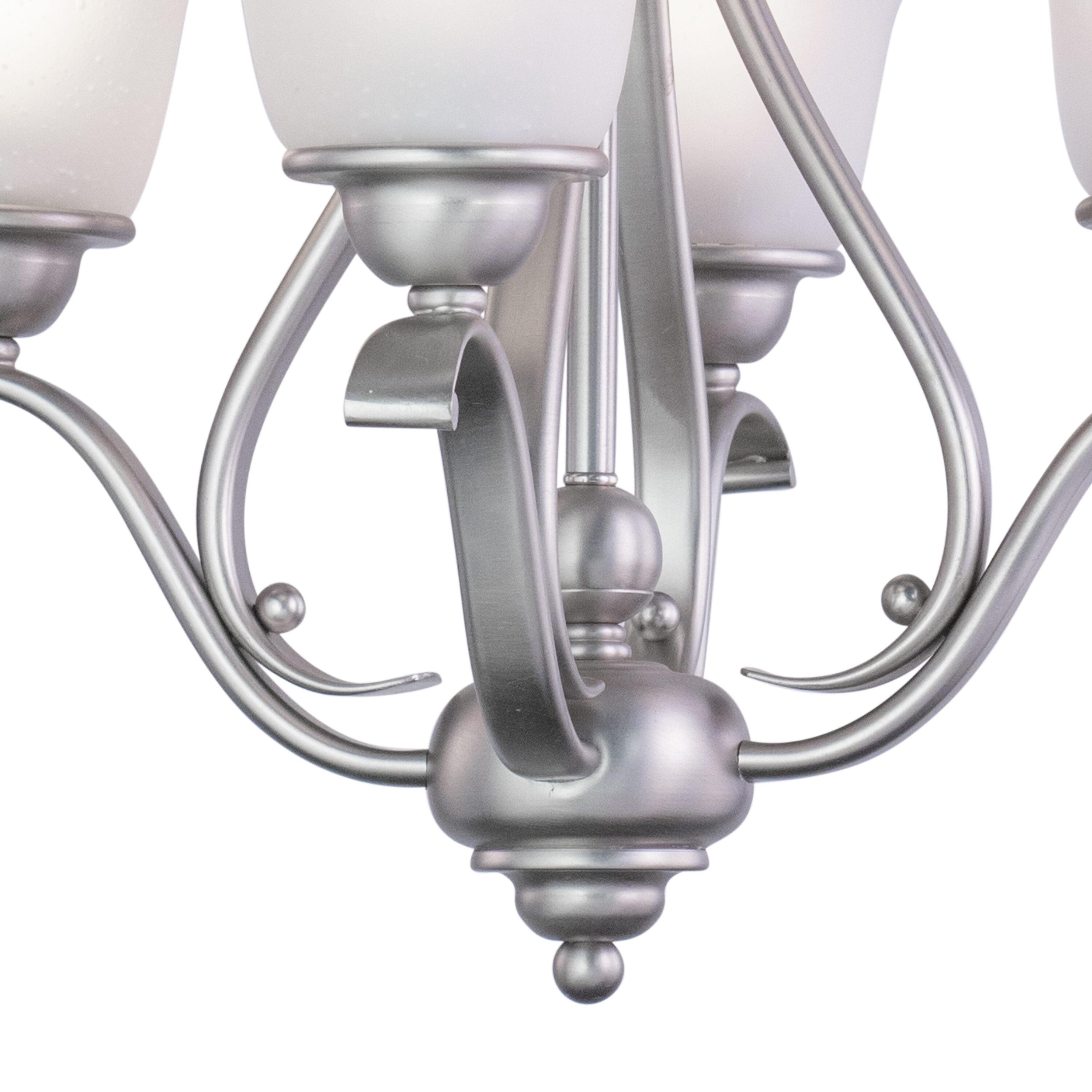 Vaxcel Monrovia 4 - Light Chandelier in  Brushed Nickel