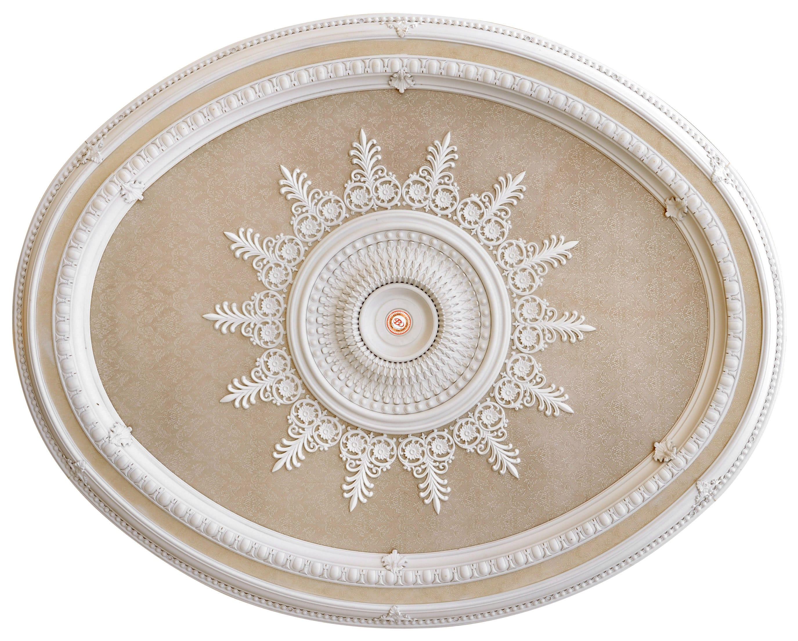 Blanco Oval Chandelier Ceiling Medallion