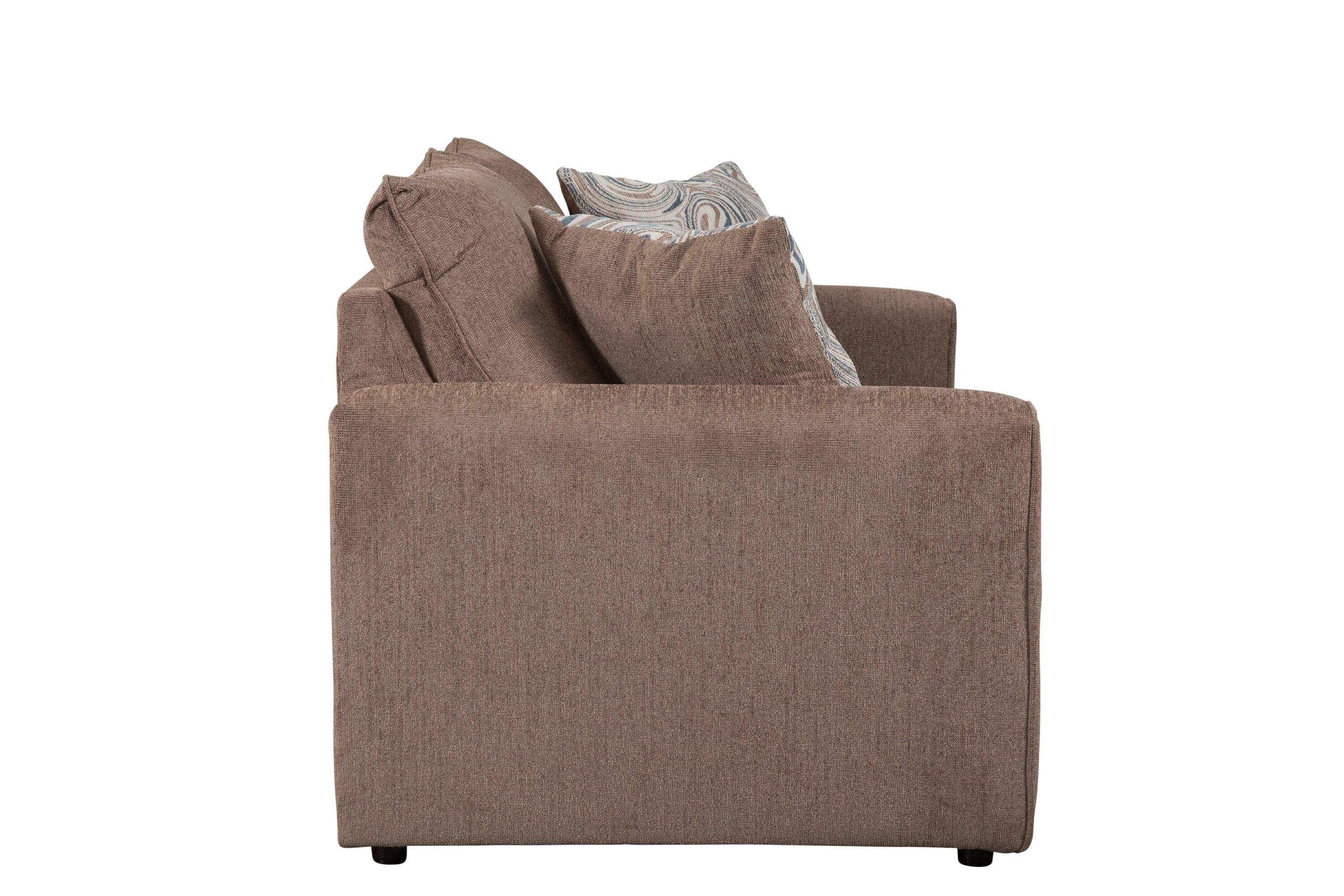 American Furniture Classics Delilah Model 8-020-A441V2 Loveseat with 2 Throw Pillows for Indoor Use