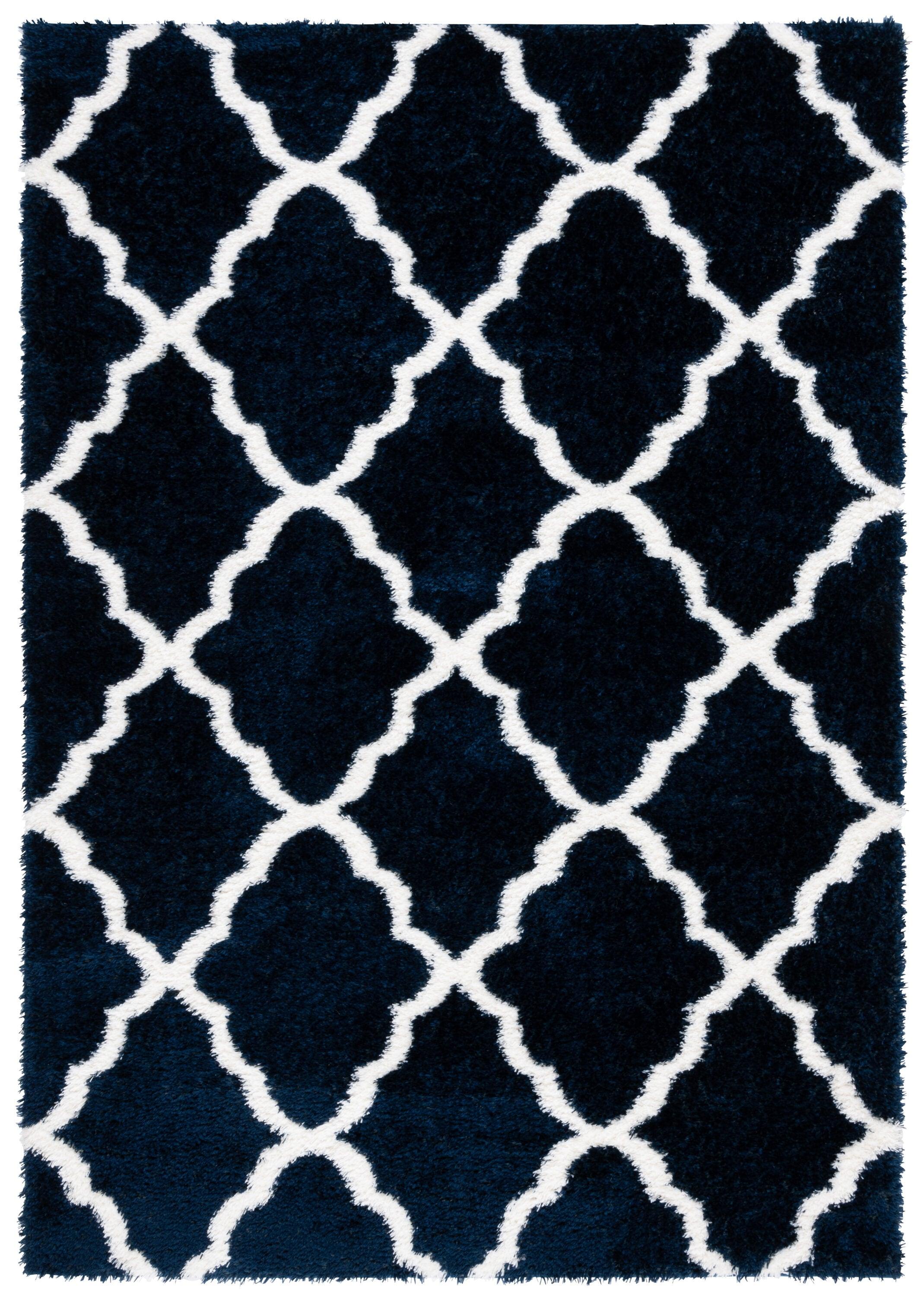 Rosdorf Park Danesha Tahoe Shag Performance Geometric Rug