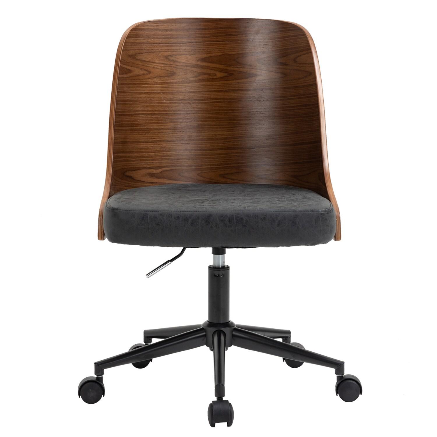 OS Home & Office Chair, Black & Wood