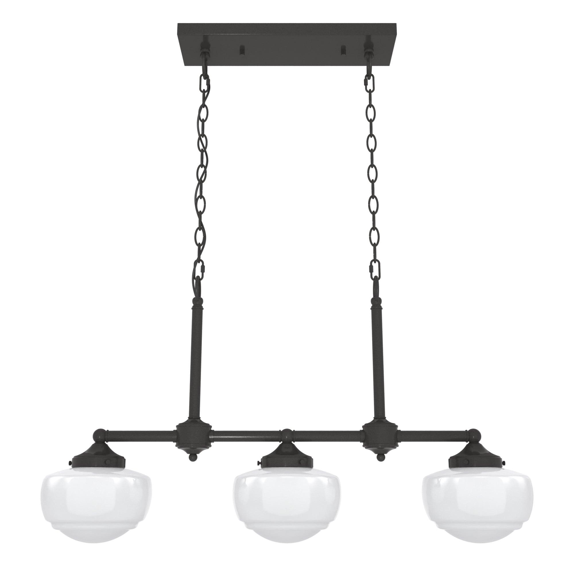 Hunter Fan Hunter Saddle Creek 3 Light Linear Chandelier Ceiling Light Fixture