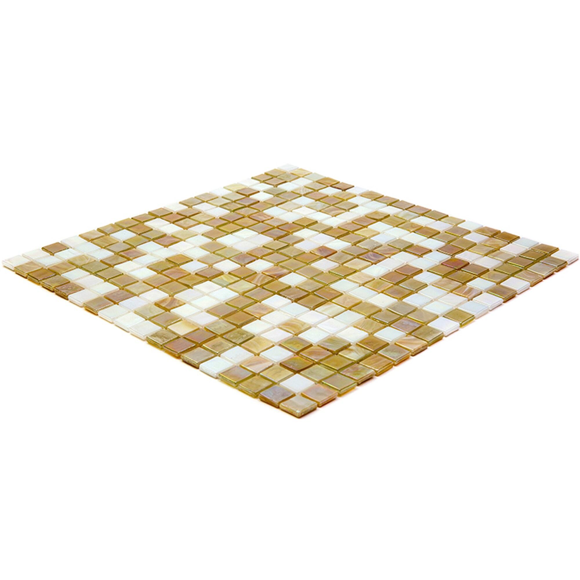 Mingles 0.6" x 0.6" Glass Mosaic Grid Wall & Floor Tile