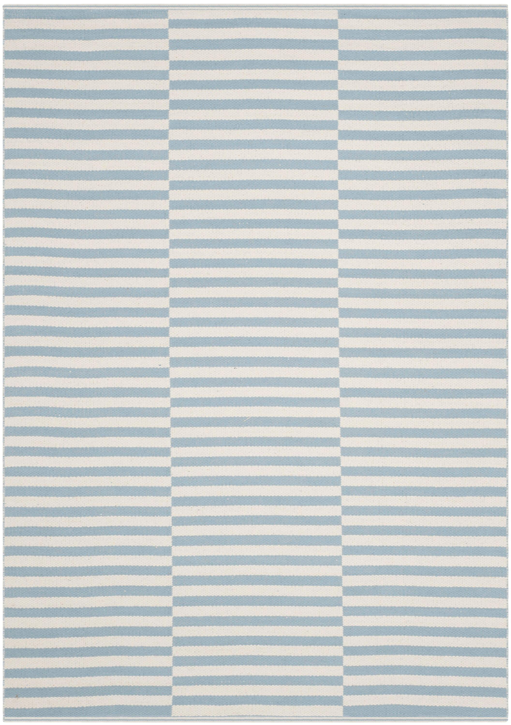 Montauk MTK715 Hand Woven Indoor Area Rug - Ivory/Light Blue - 5'x7' - Safavieh