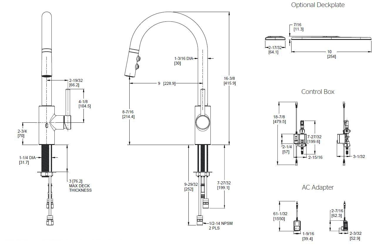 Stellen Pull Down Touchless Single Handle Kitchen Faucet