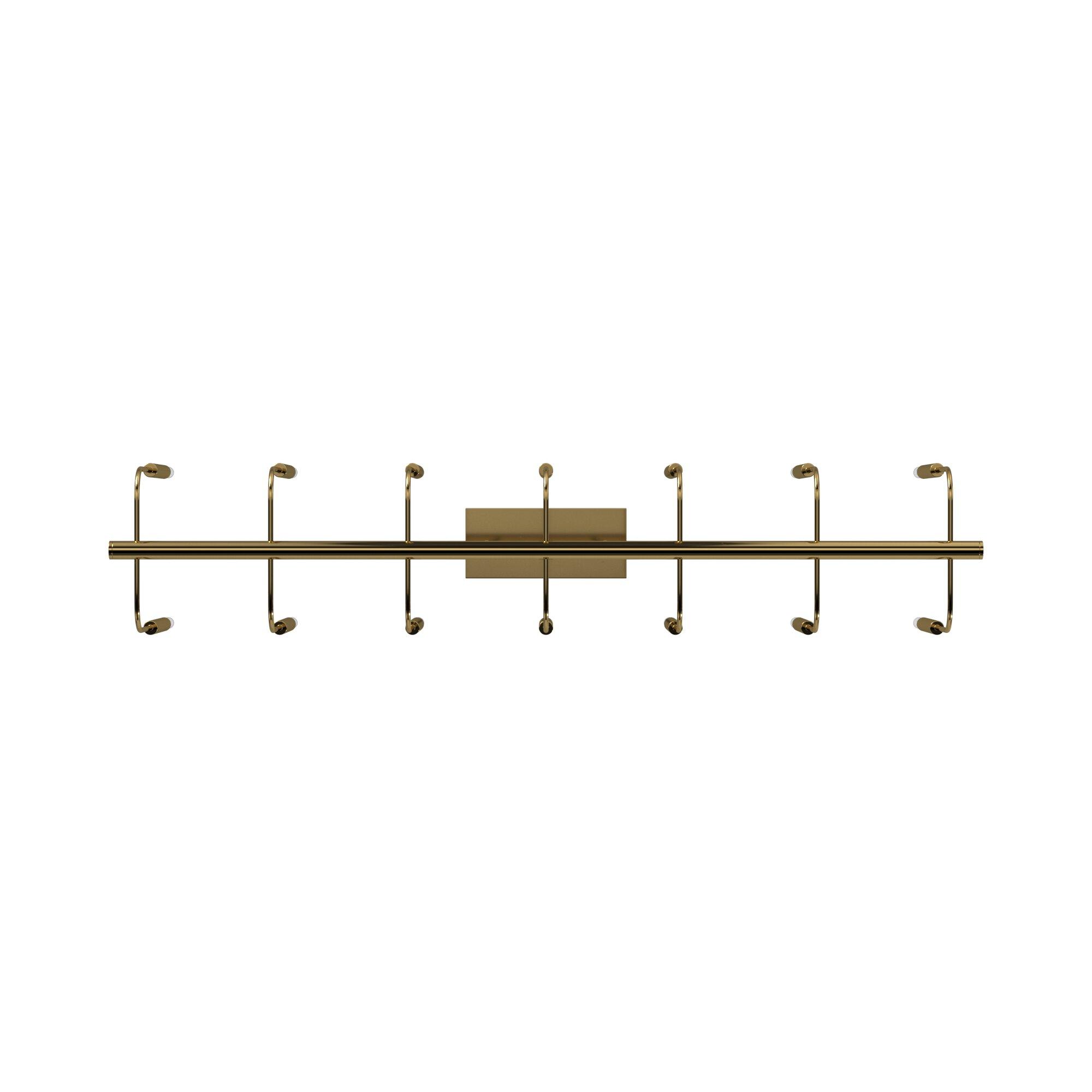 Ellen DeGeneres Burnished Brass 14-Light Linear Chandelier