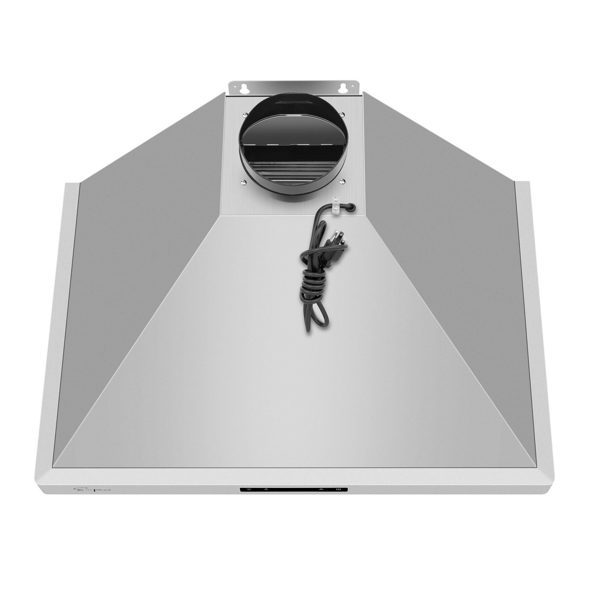 Empava 30" Stainless Steel 380 CFM Ducted (Vented) Wall Range Hood with Baffle Filter