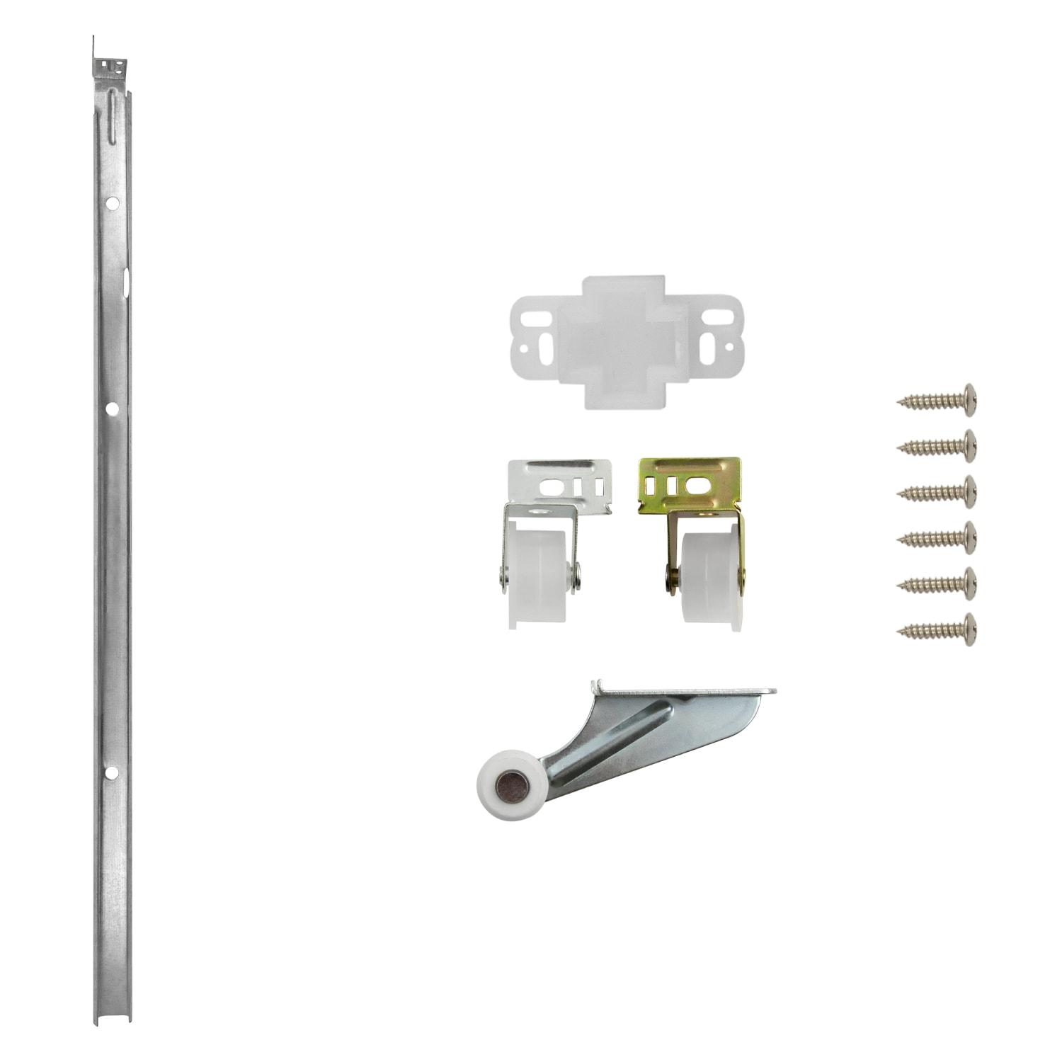 Drawer Slide Center Mount Mono Rail 3/4 Extension Adjustable Length Cadmium Finish (10 Pack)