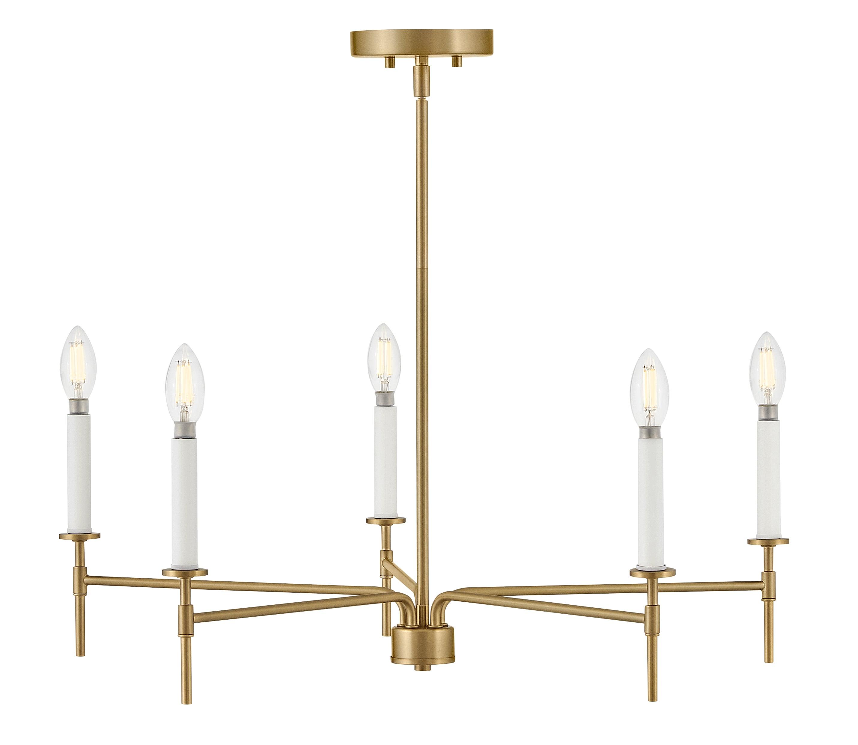 Lark Hux 5-Light Exposed Candle Bulb Chandelier Pendant