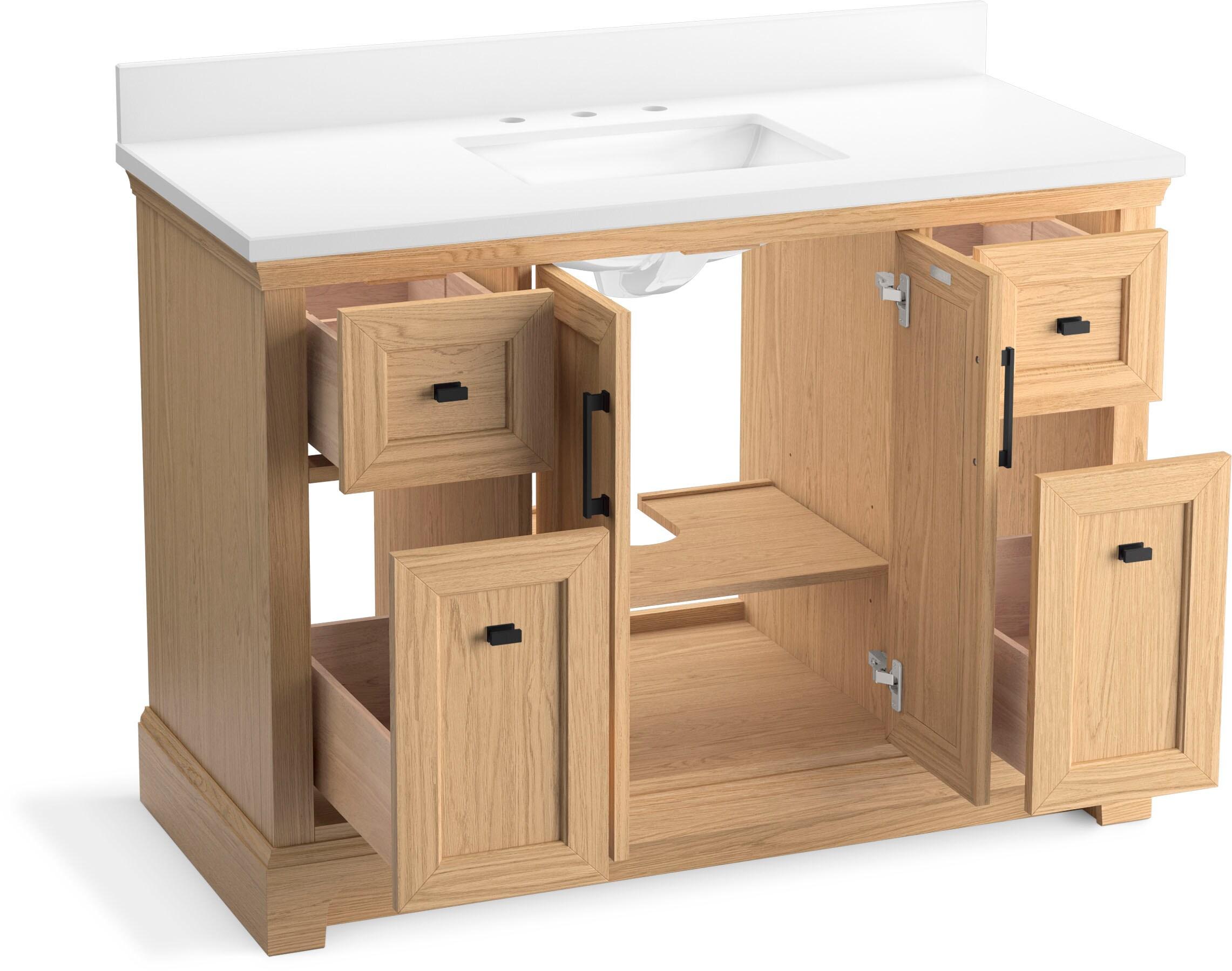 Charlemont 48 In. Bathroom Vanity Cabinet With Sink And Quartz Top