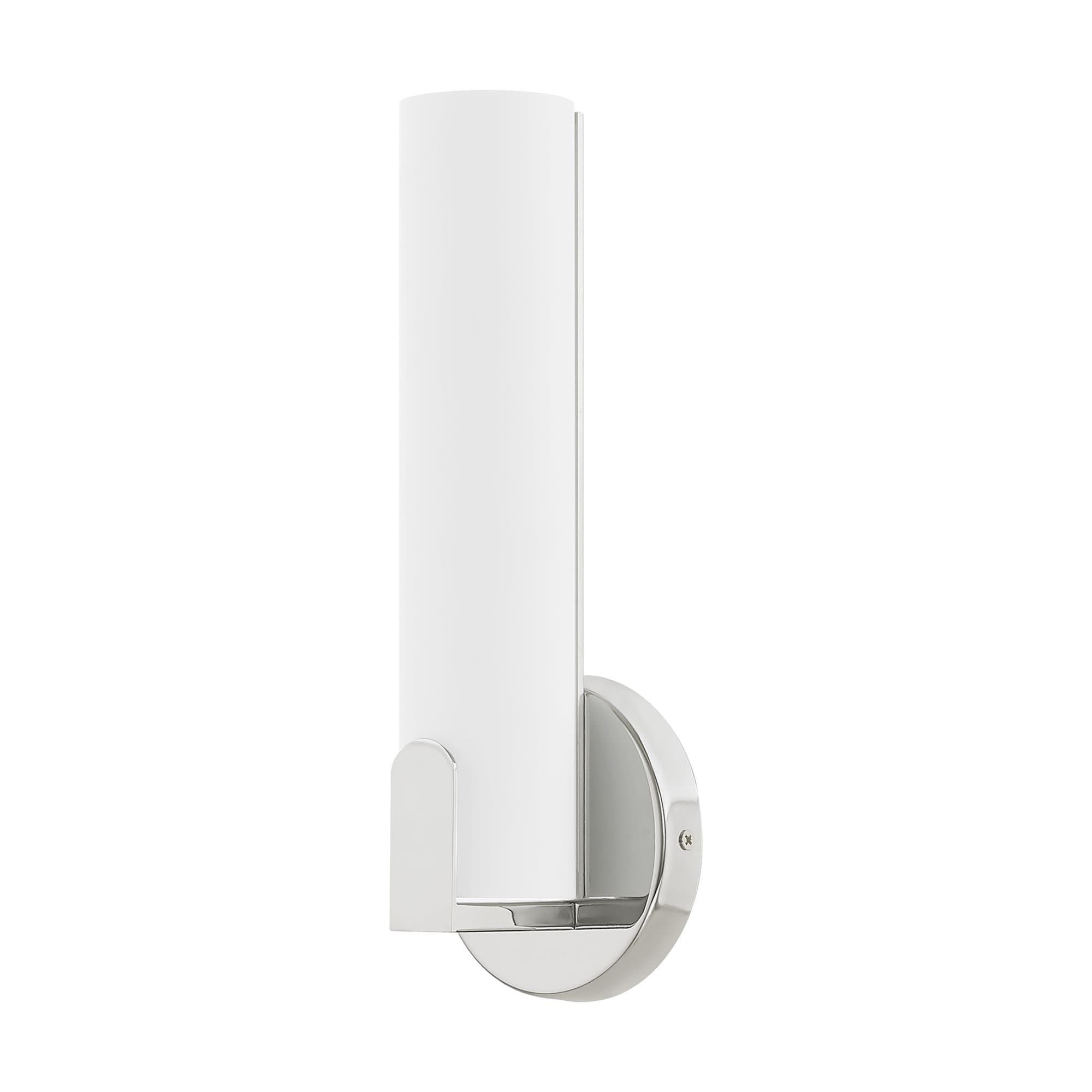 Livex Lighting Lund 8W LED Contemporary Metal ADA Wall Sconce in Polished Chrome