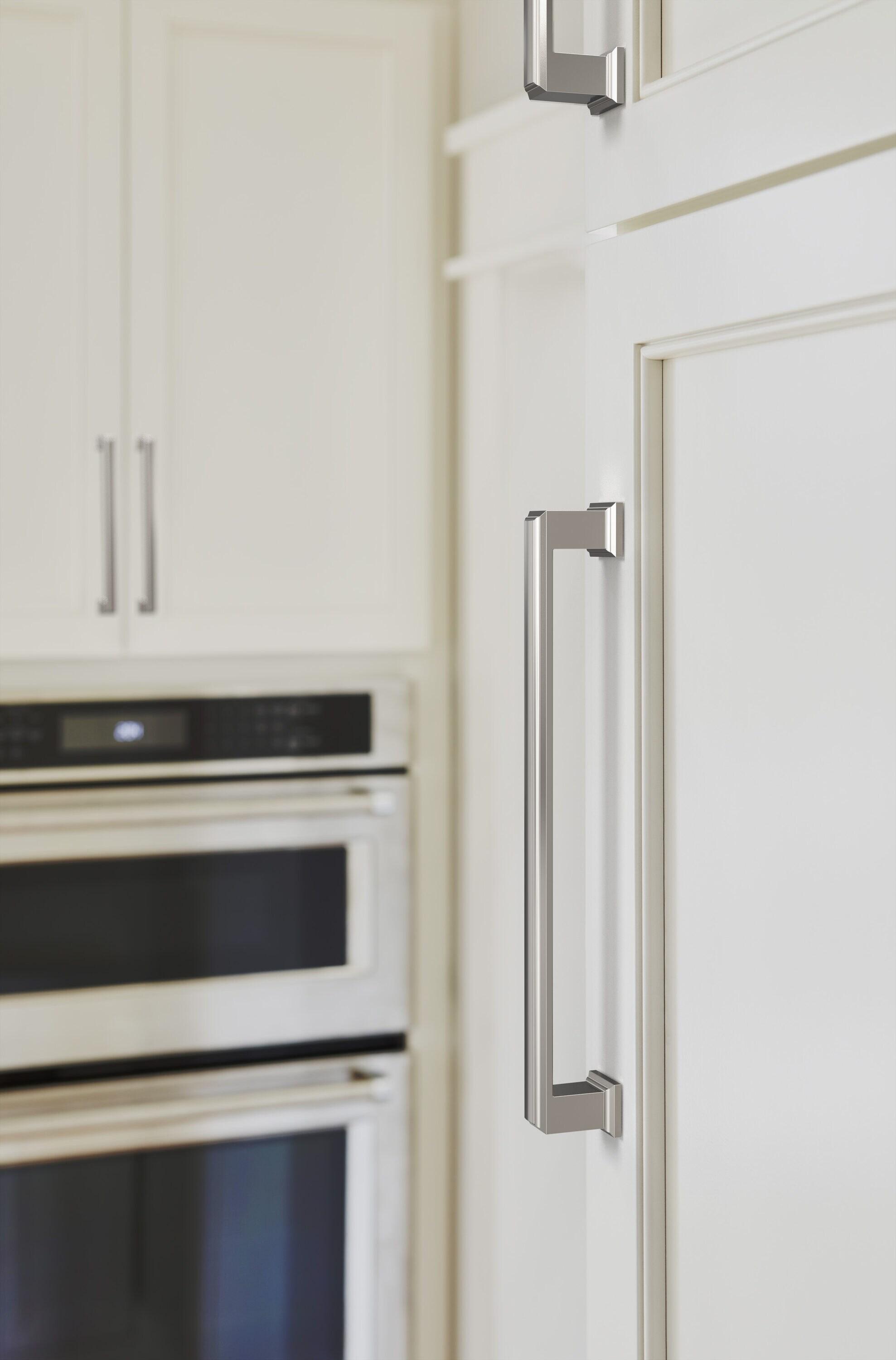 Amerock Appoint 7-9/16 inch (192mm) Center-to-Center Polished Nickel Cabinet Pull