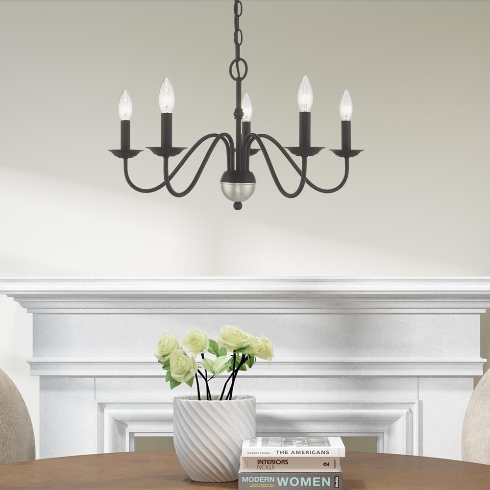 Livex Lighting Windsor 5 - Light Chandelier in  Black