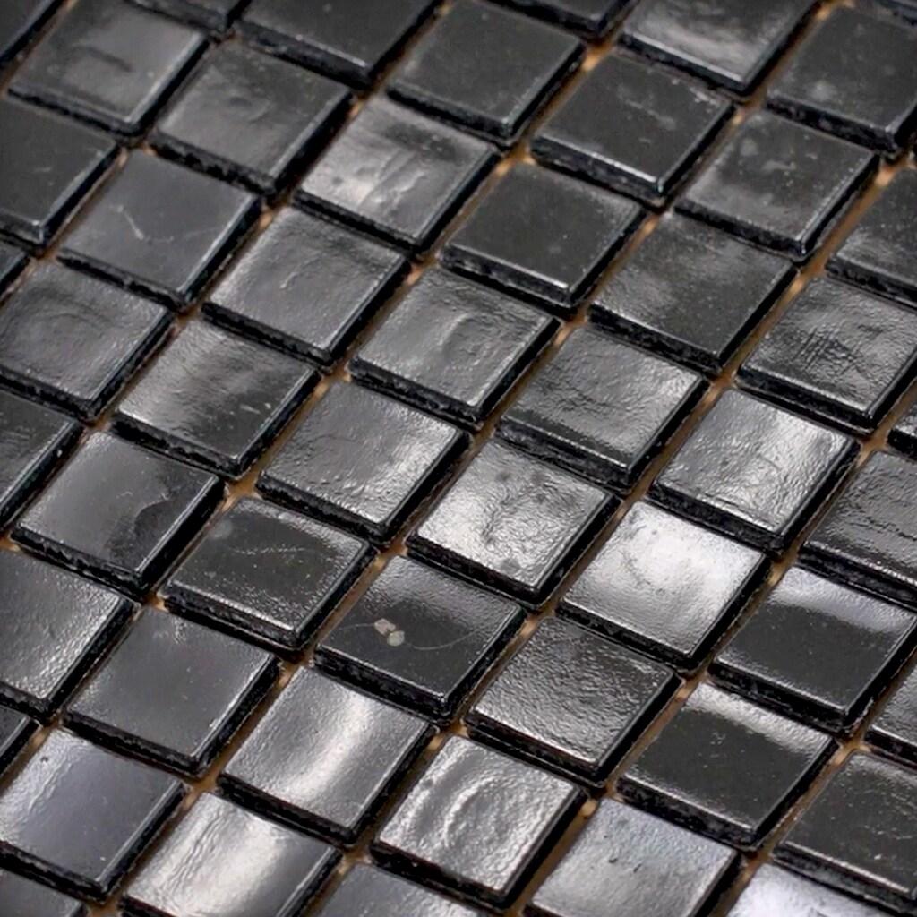Skosh 0.6" x 0.6" Glass Grid Mosaic Wall & Floor Tile