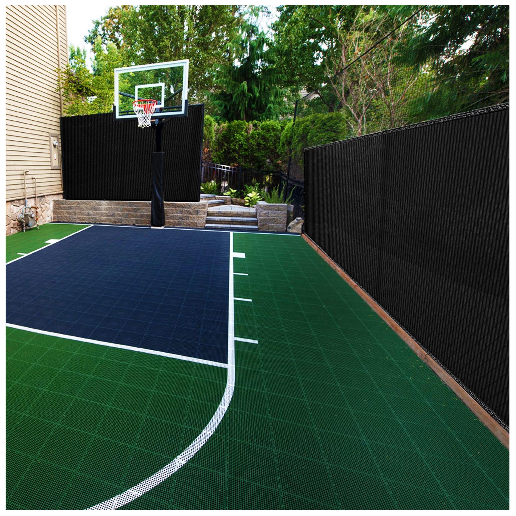 Boen - Backyard Privacy Screen Fence Covering 4' x 50' - Black - Instant Outdoor Privacy Fence Screen for Any Metal, Chain Link, Wood Panels or Plastic Fencing - Shade & Block Wind Privacy Wall