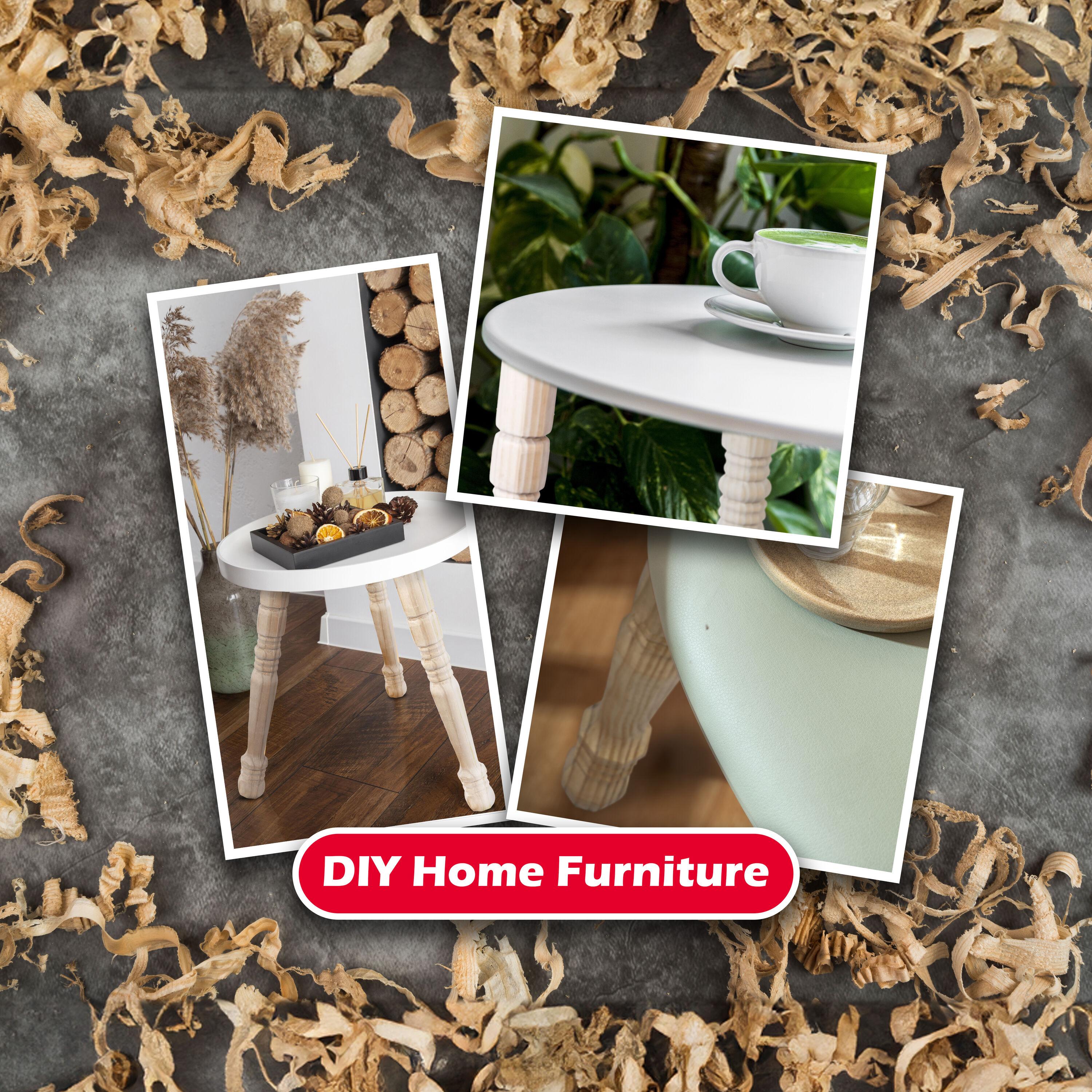 Waddell 6 in. H Traditional Pine Table Leg