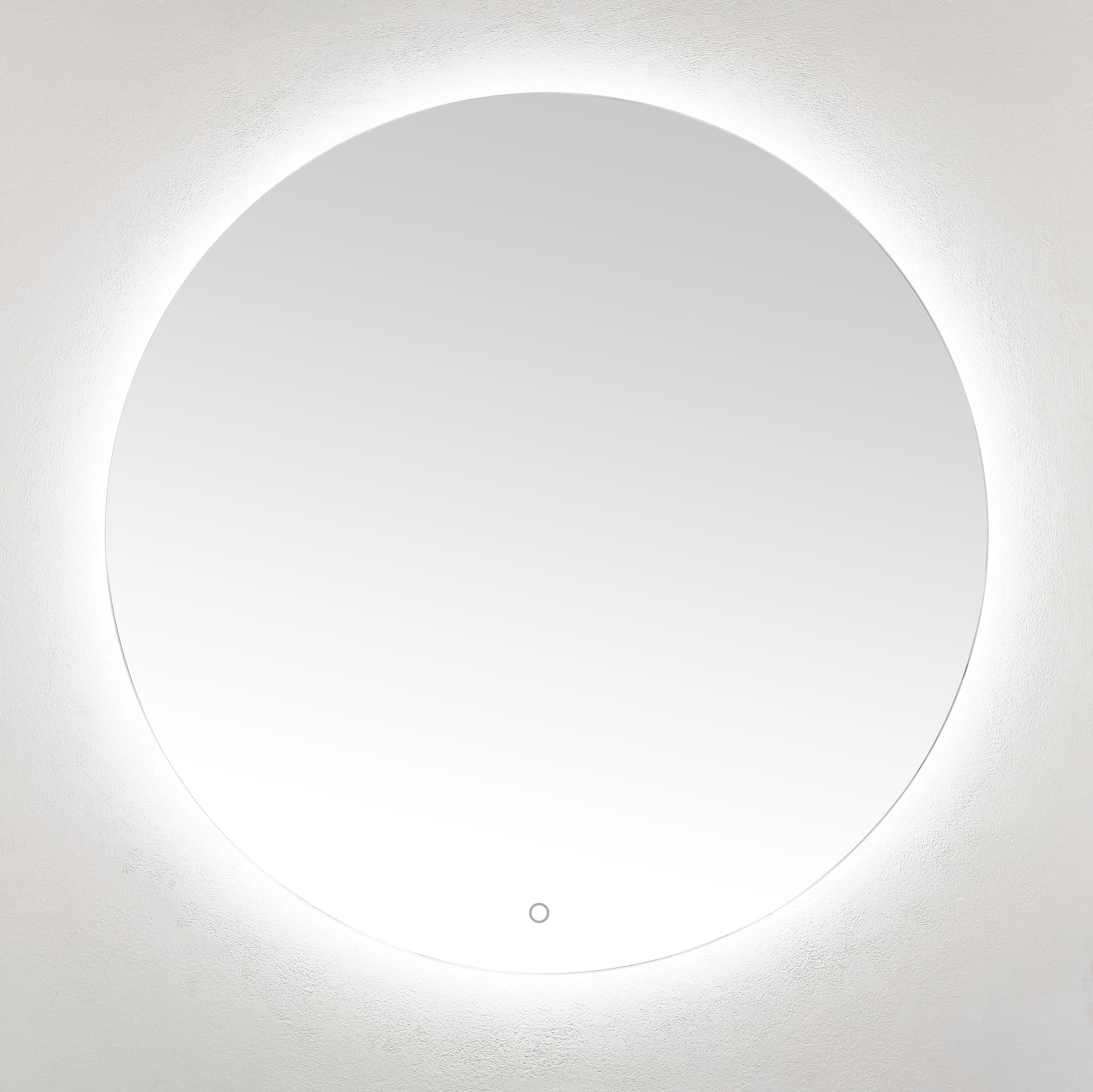 Ashden 36" Round Frameless LED Backlit Wall Mirror