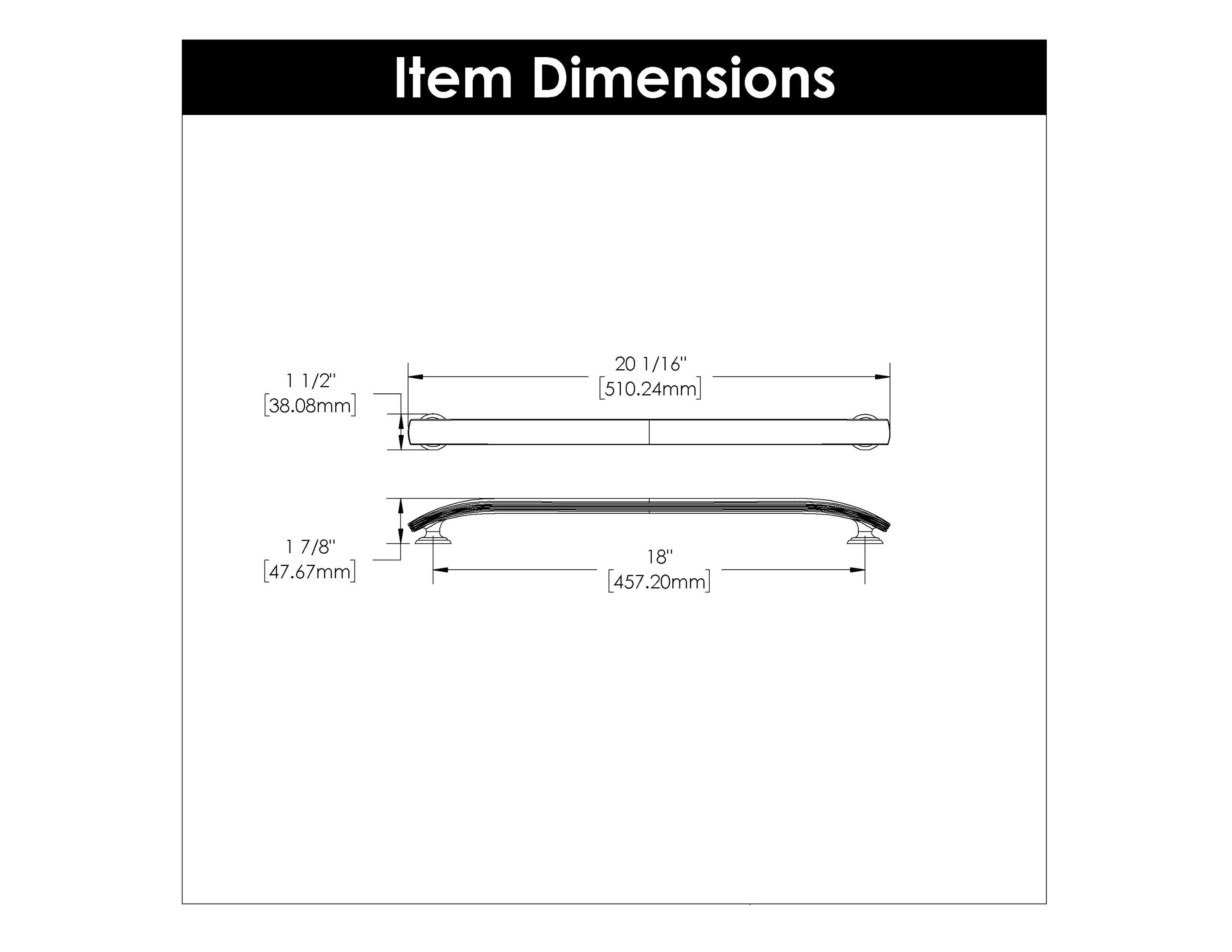 American Diner 18" Center to Center Appliance Pull