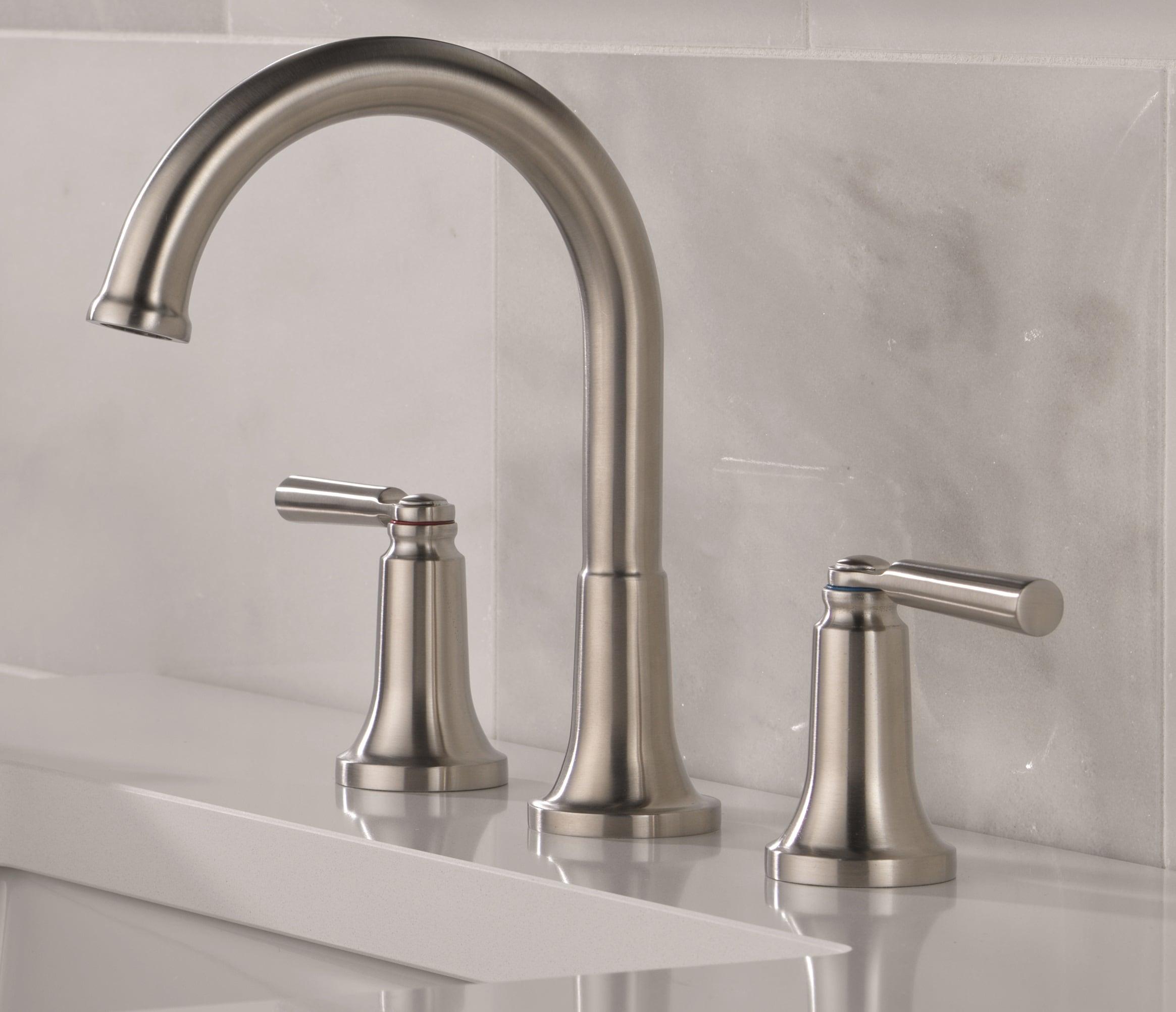 SAYLOR™ Widespread Bathroom Faucet 3 Hole, 2-handle Bathroom Sink Faucet with Drain Assembly