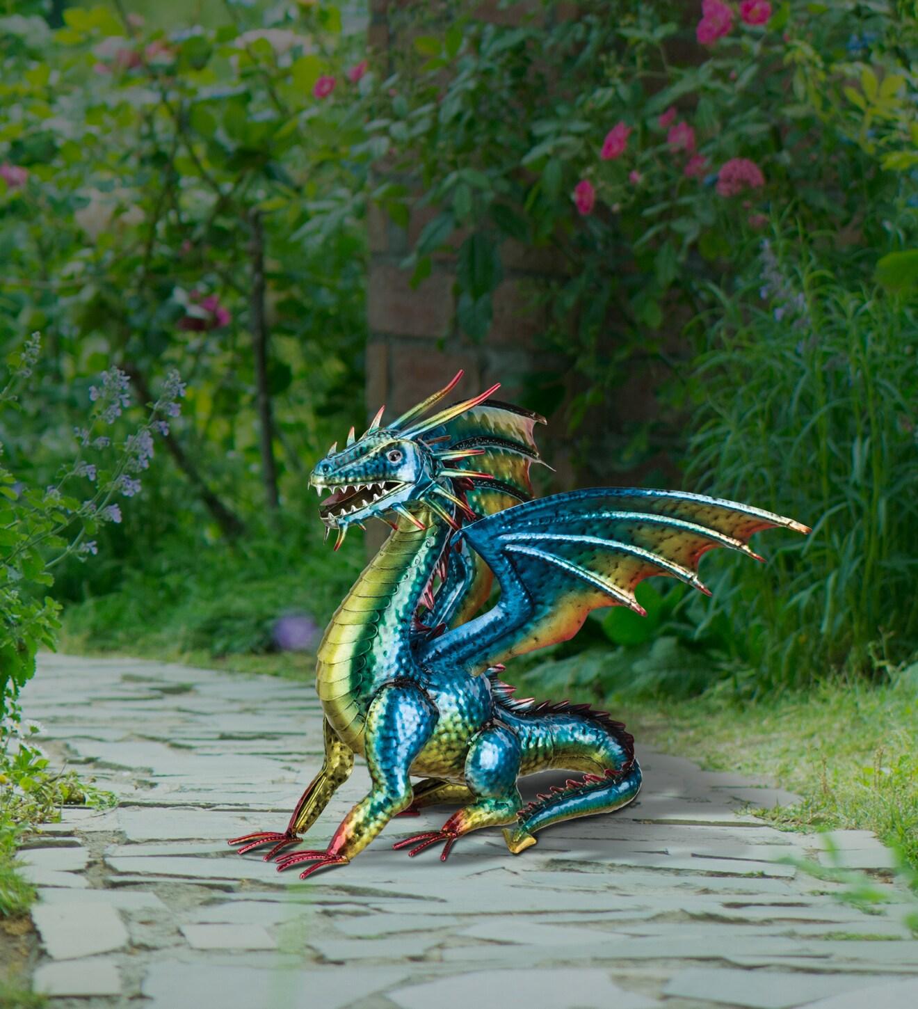 Regal Art & Gift Dragon Decor 18" - Green Mystic