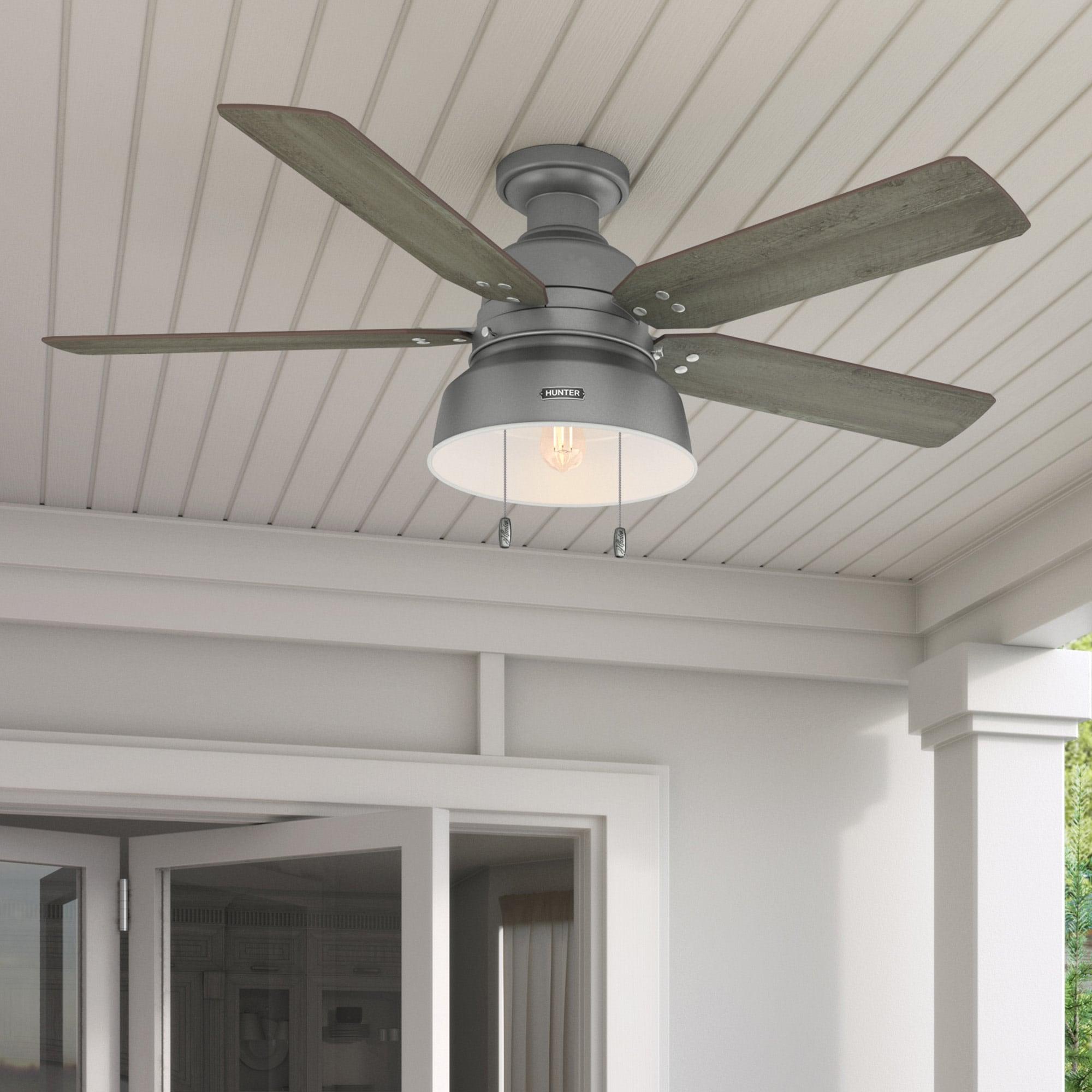 52" Mill Valley 5-Blade Outdoor Ceiling Fan with Light Kit